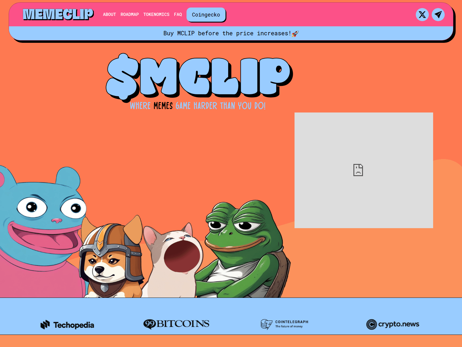 Screenshot von memeclip.vip