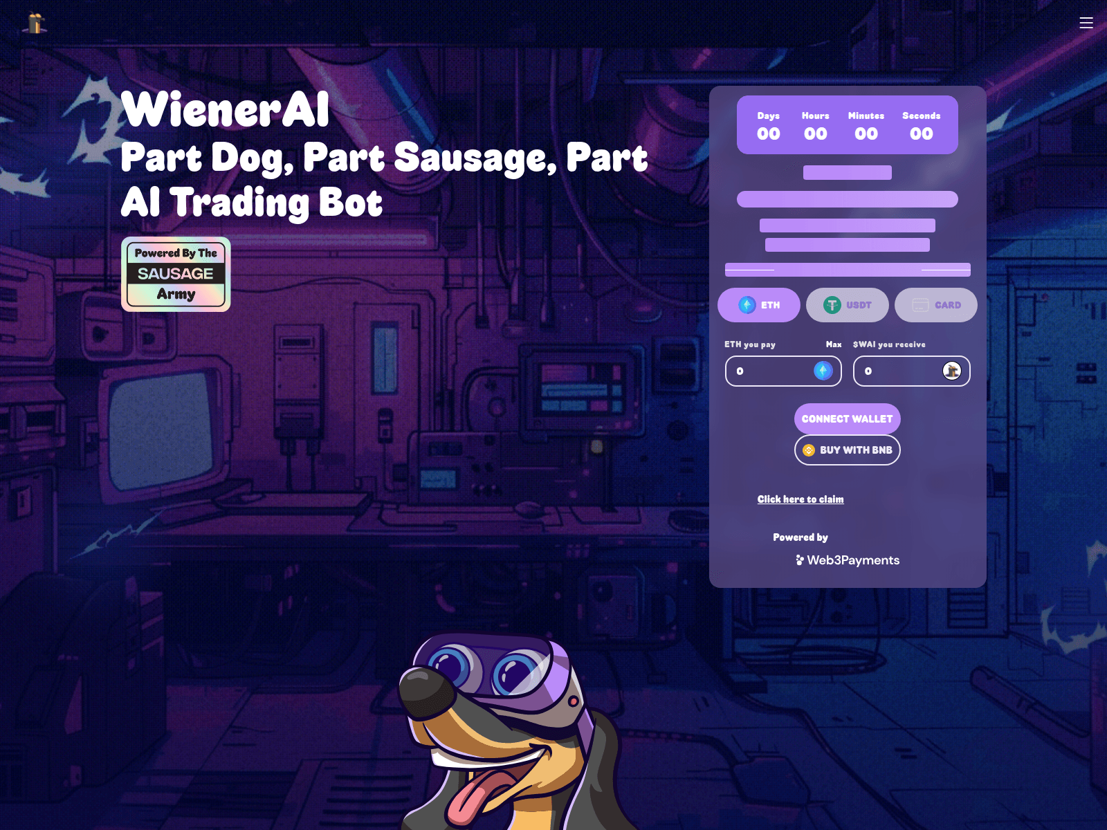 Screenshot di wienerdog-ai-claims.pages.dev