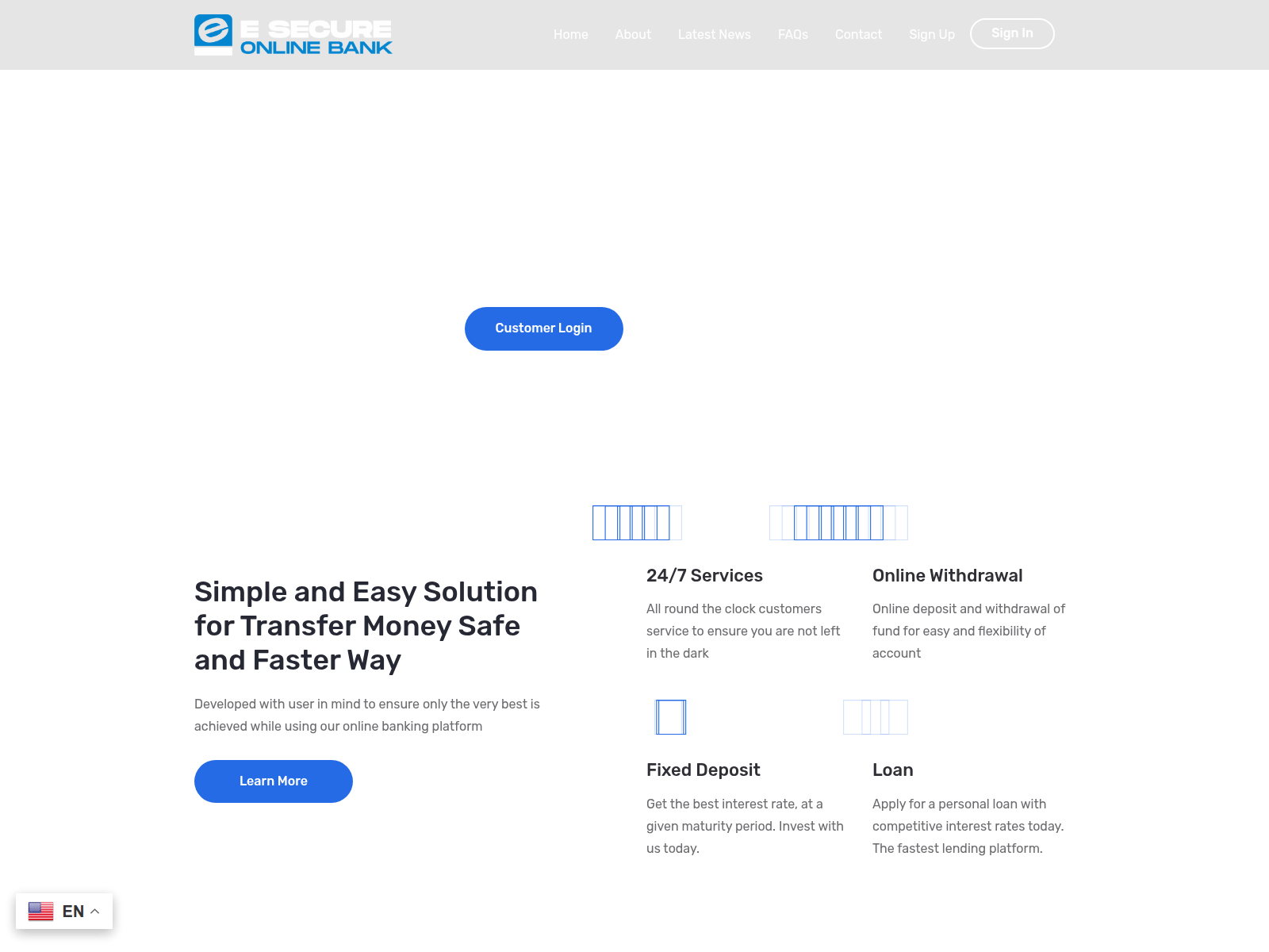 Screenshot of esecureonlinebanking.com