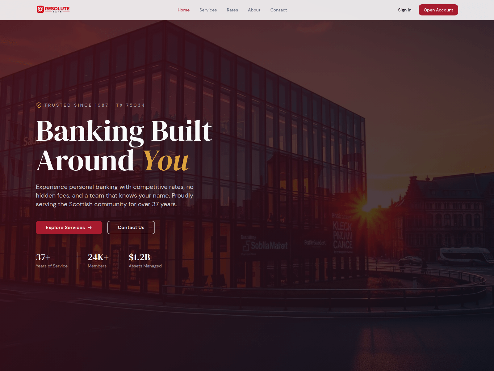 Screenshot of resoluteintlbn.com