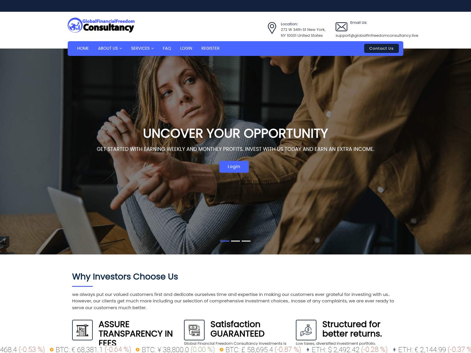 Screenshot of globalfinfreedomconsultancy.live
