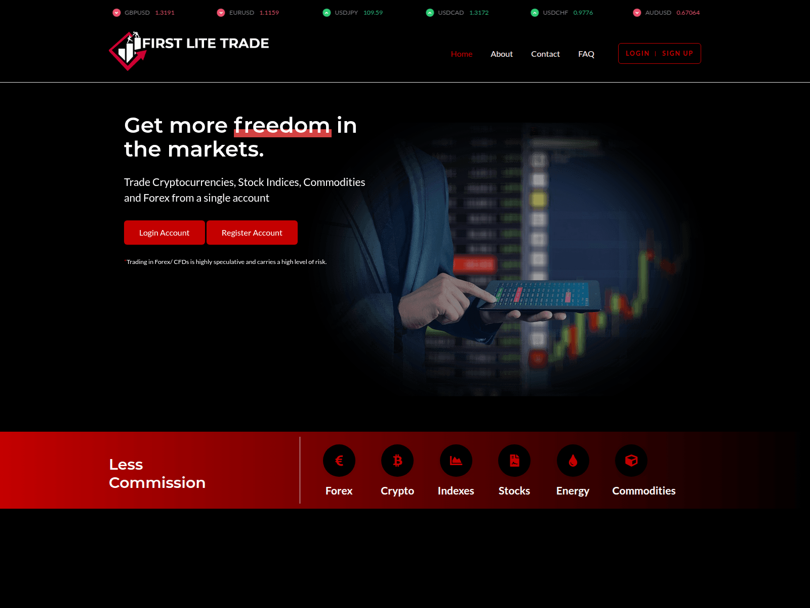 Screenshot of firstlitetrade.live