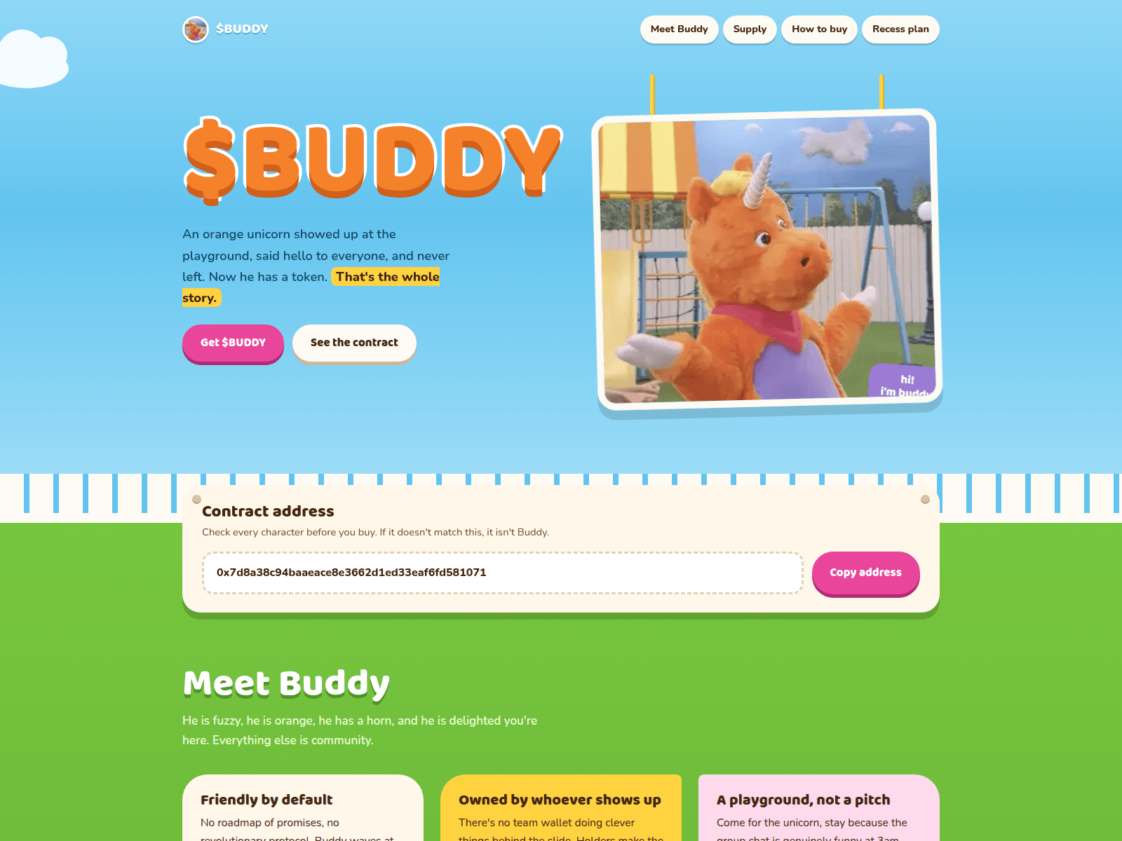 Screenshot of buddy.onchaincoin.lol