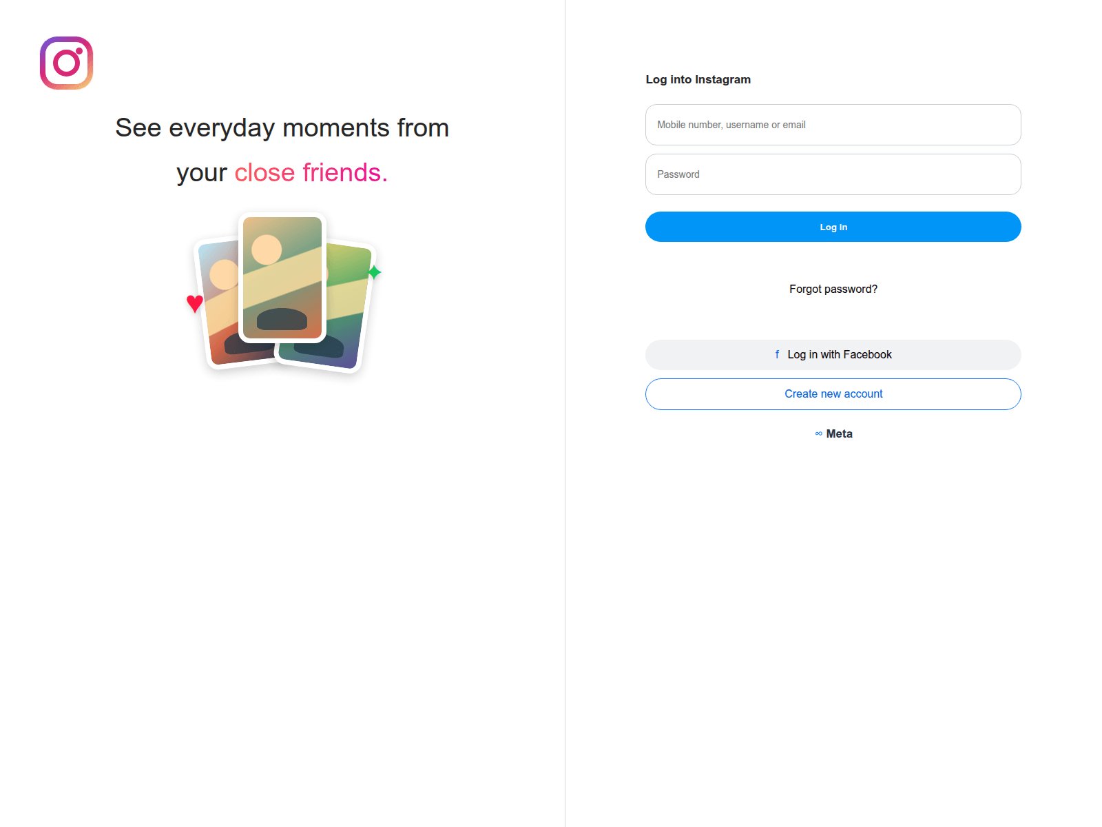 Screenshot of instatram.github.io