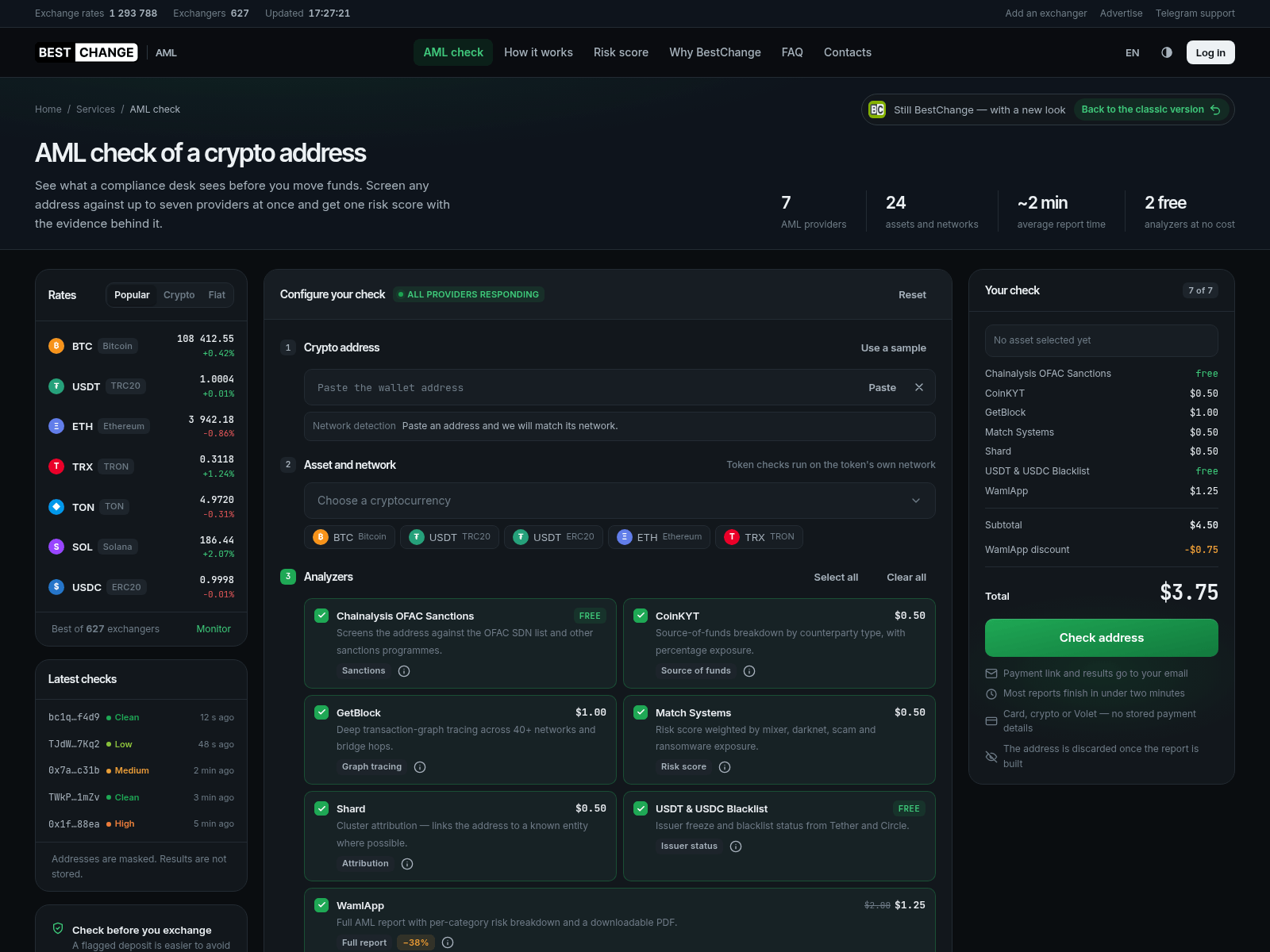 Screenshot of bestchange.digital