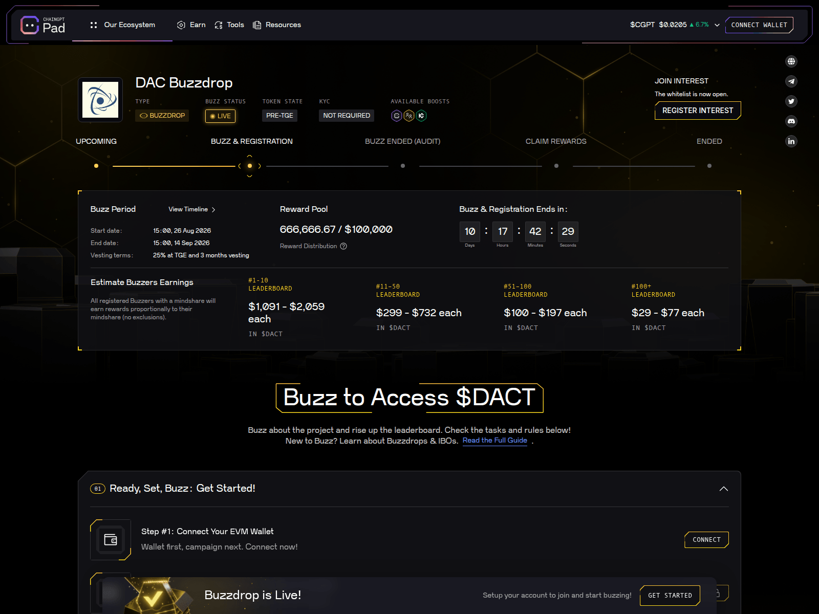 Screenshot of chainpadgpt.xyz