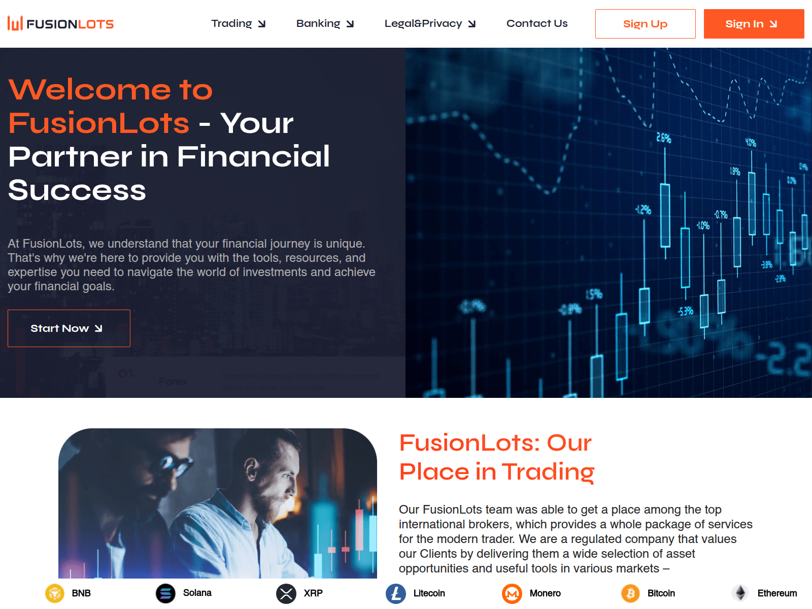 Screenshot of fusion-lots.com