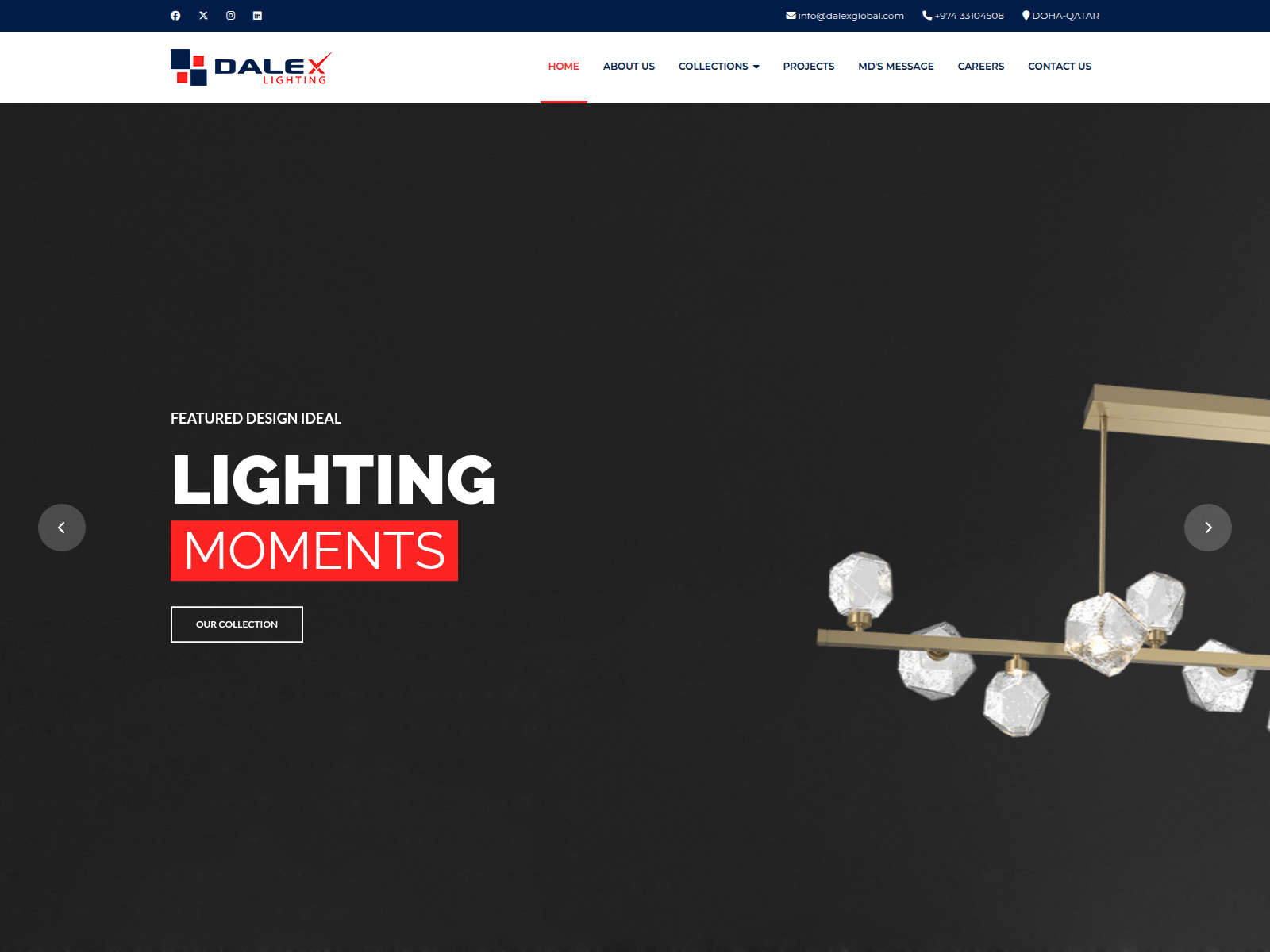 Знімок екрана dalexglobal.com