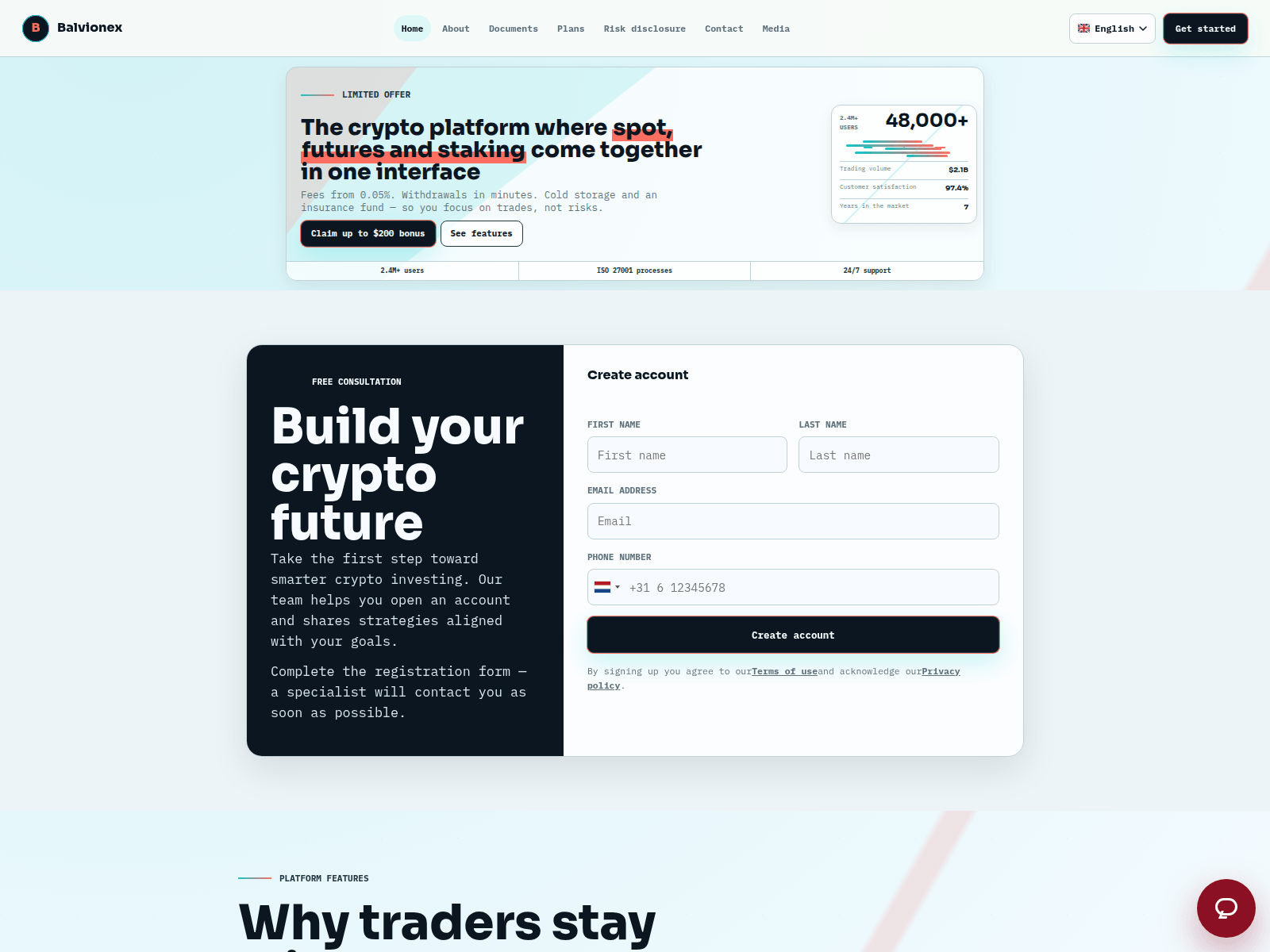 Captura de pantalla de balvionextrade.com
