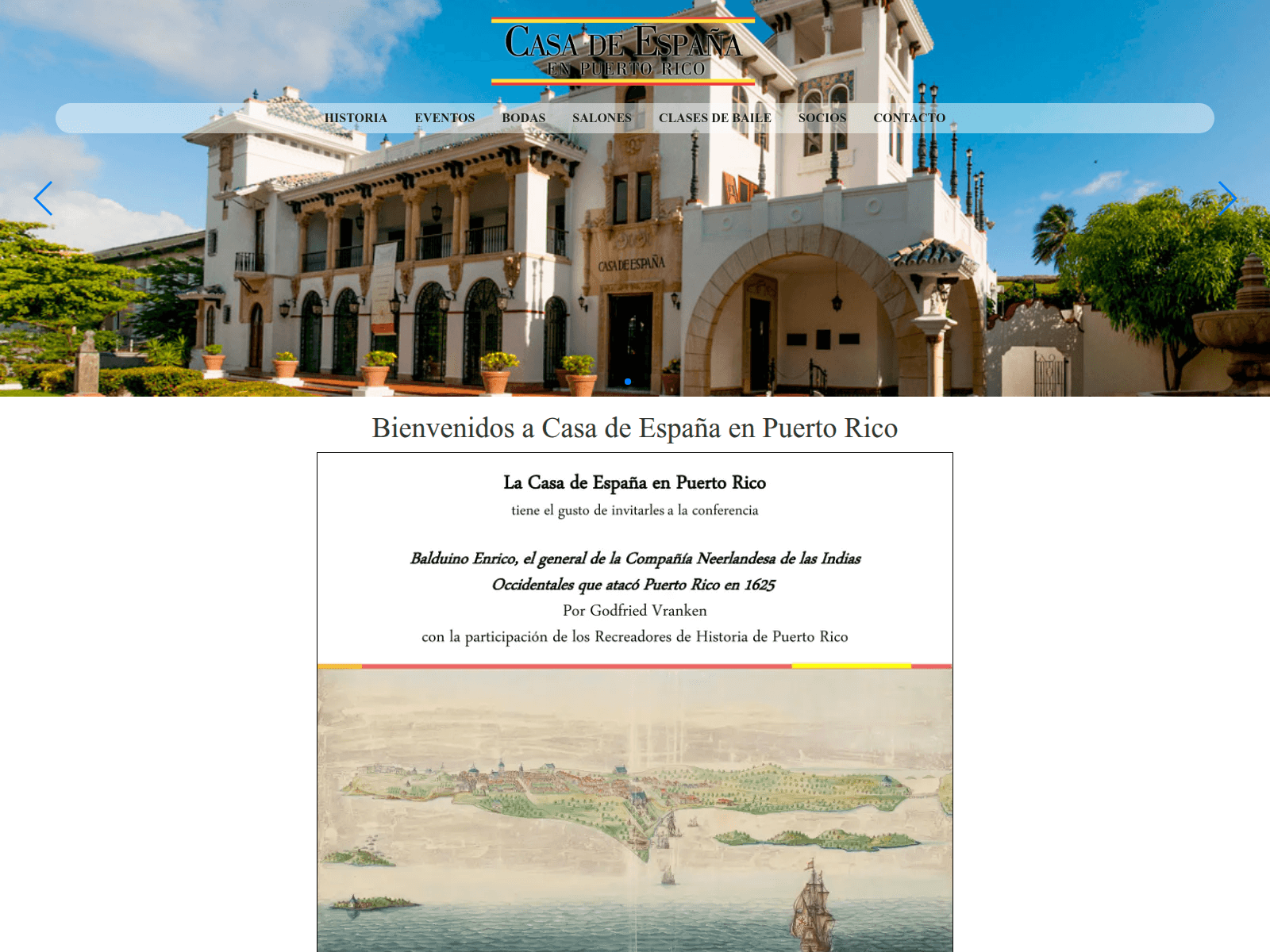 Screenshot of casadeespanapr.com