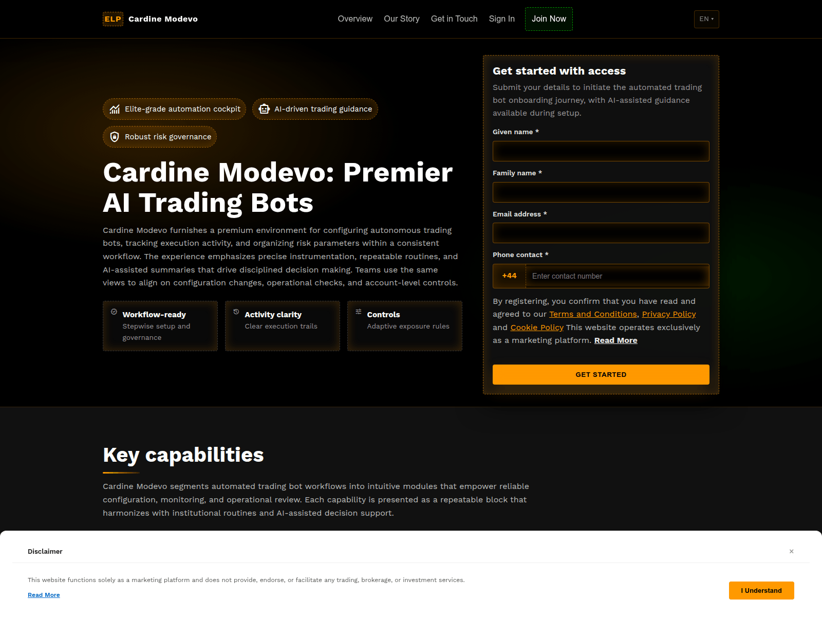 Screenshot of cardinemodevotech.com
