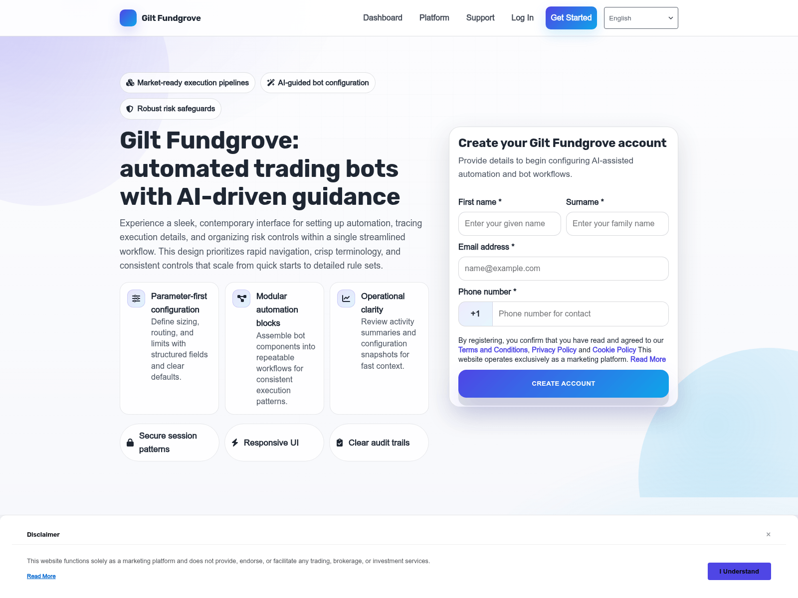 Screenshot of giltfundgrovepro.com