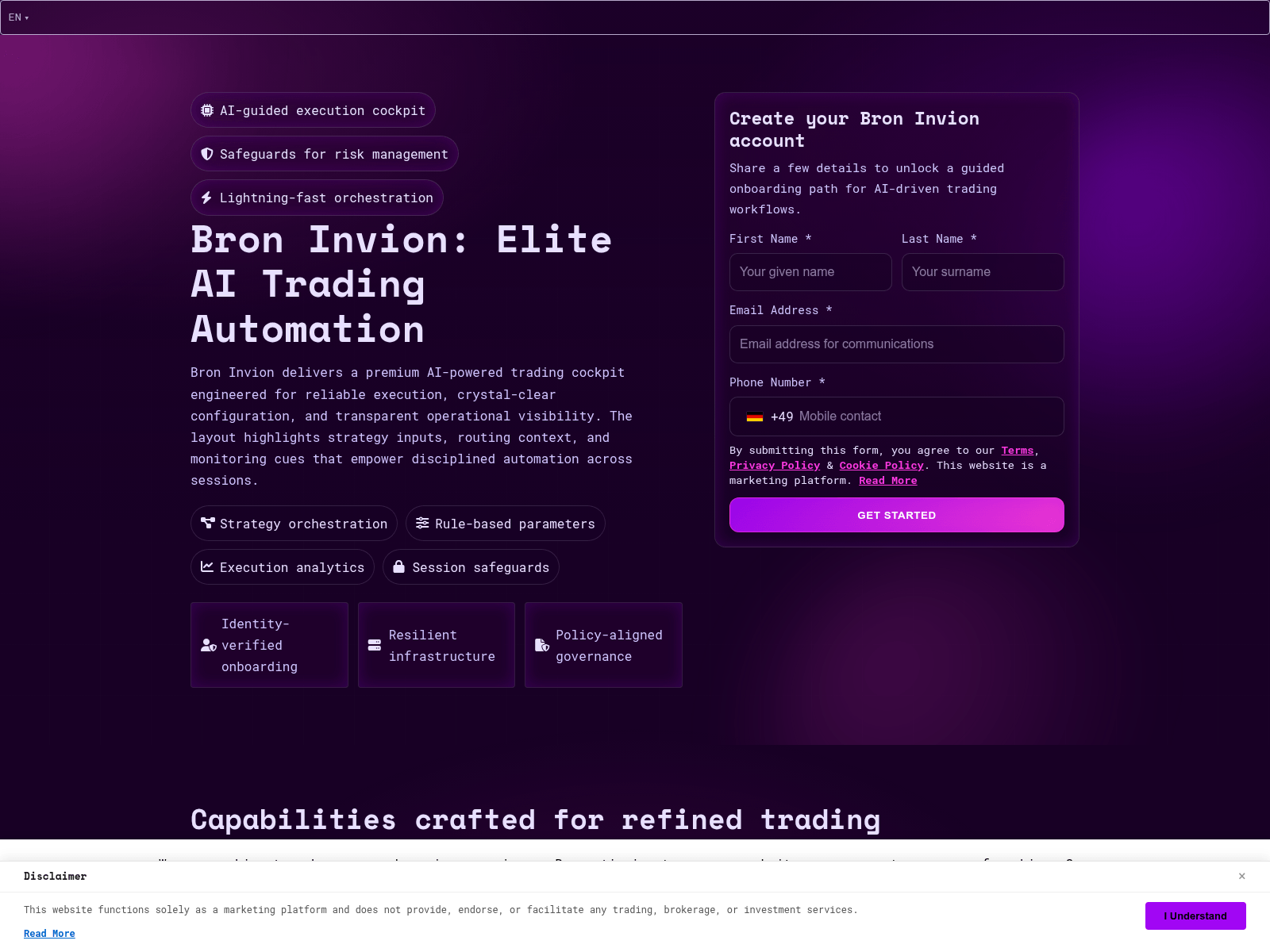 Screenshot of bron-invionsystem.com