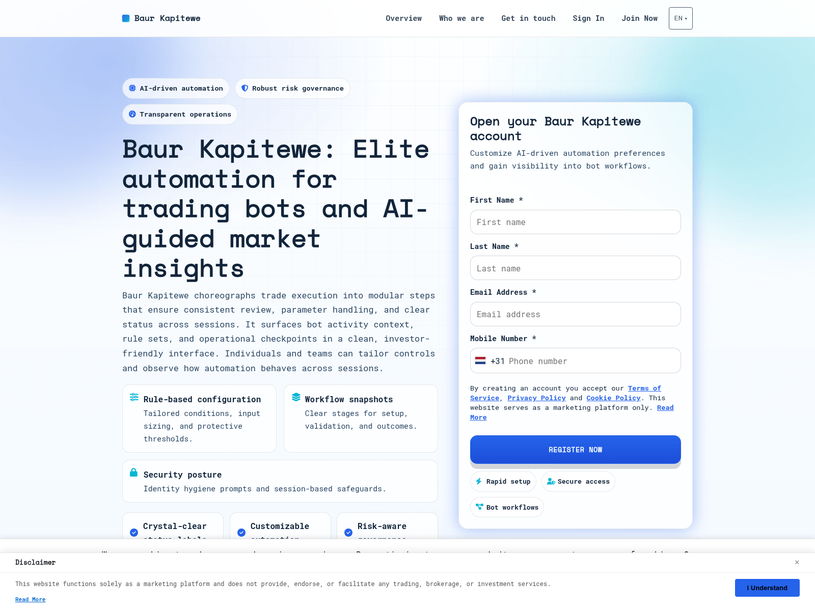 Screenshot of baurkapiteweplatform.com