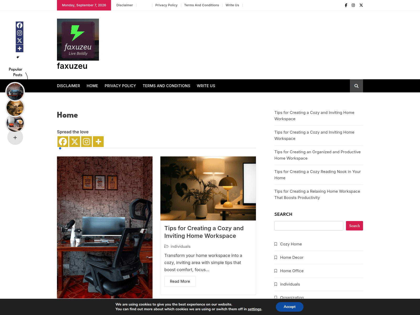 Screenshot of faxuzeu.com