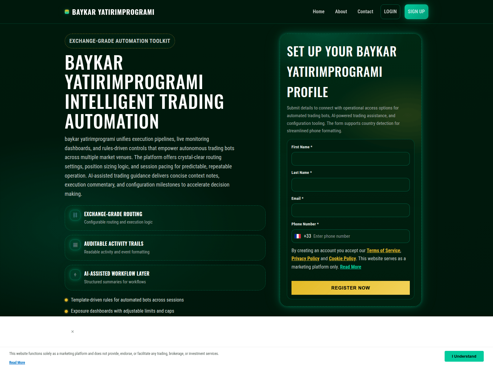 Screenshot of baykar-yatirimprogrami.com