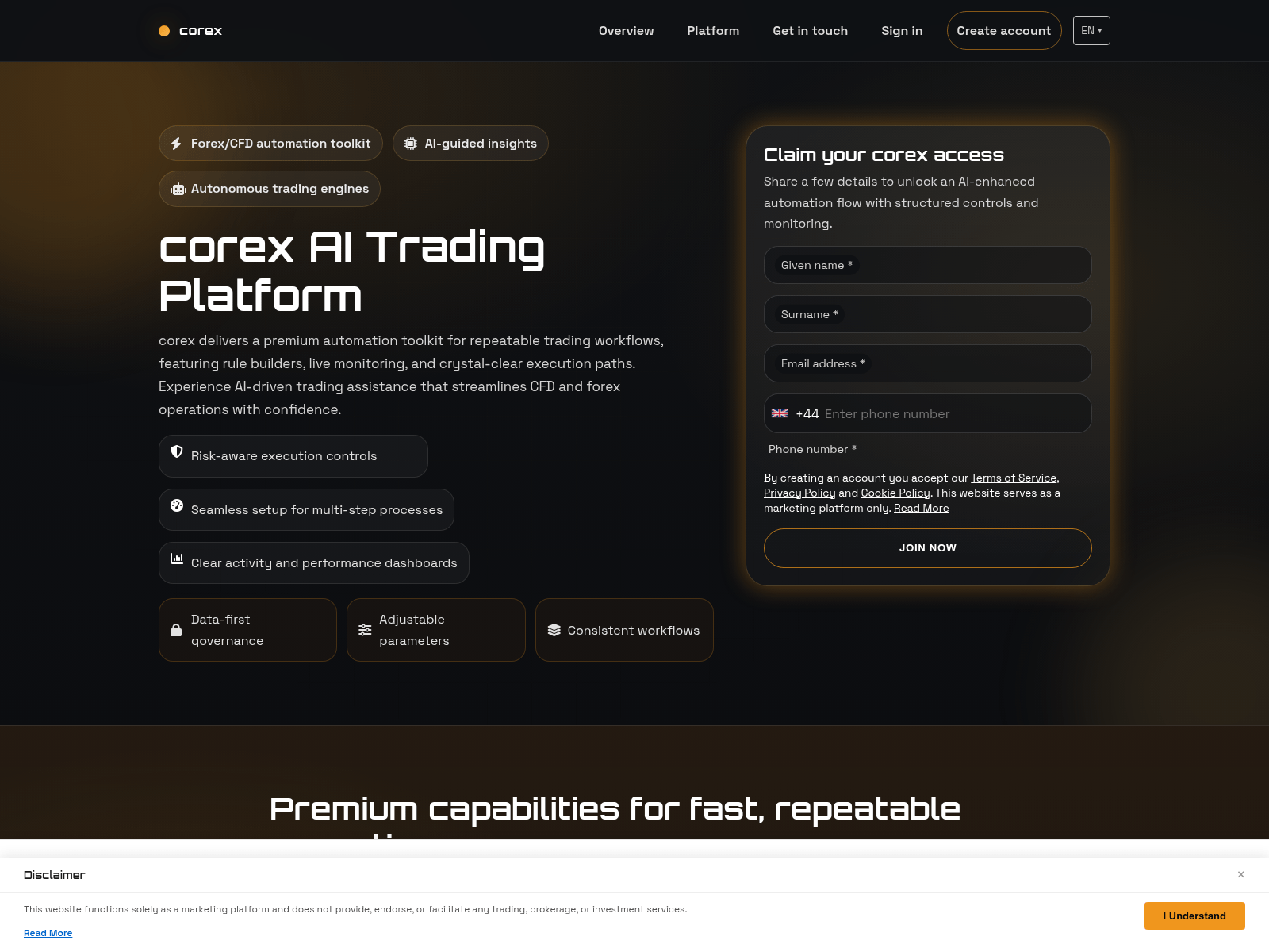 Screenshot of corexsoftware.pro