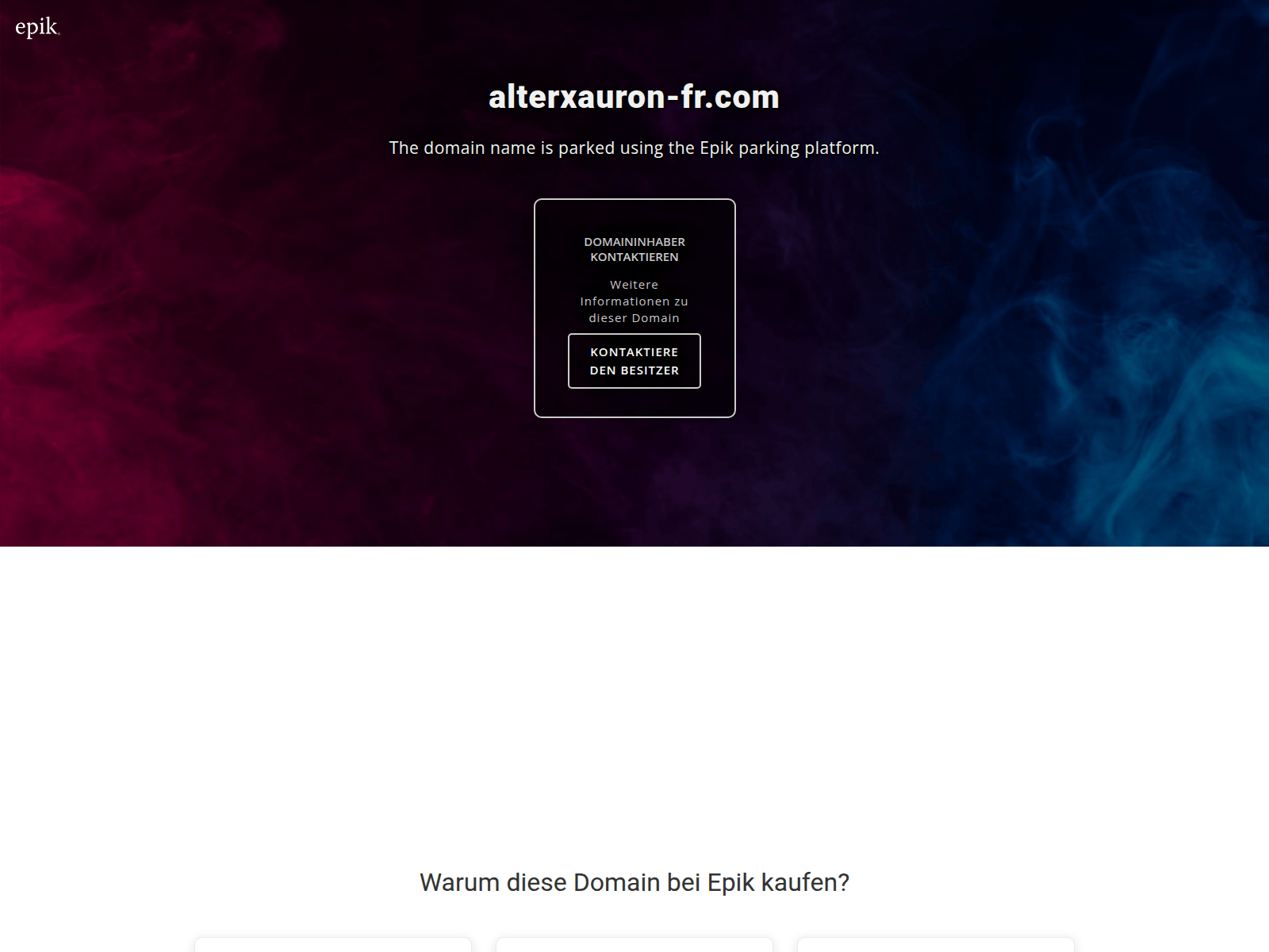 Screenshot of alterxauron-fr.com