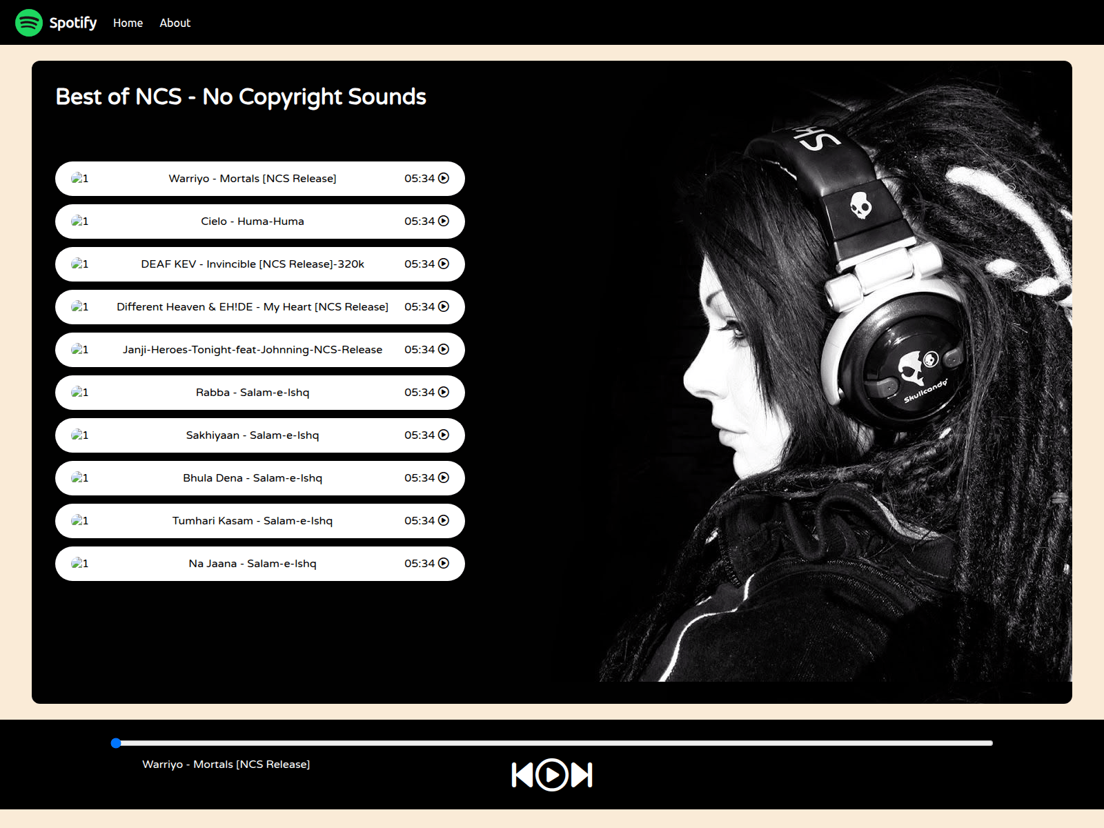 Screenshot von spotify-clone-beta-two.vercel.app
