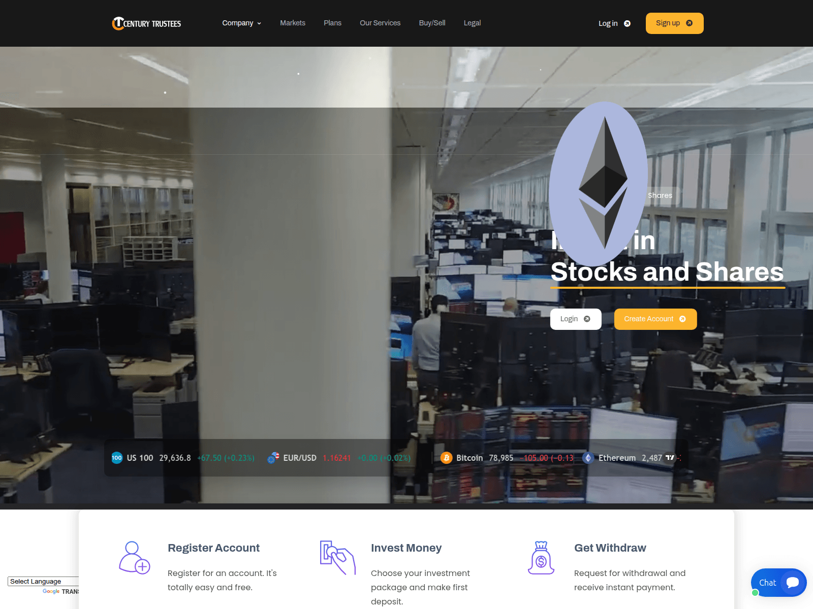 的截图 centurytrusteeslimited.com