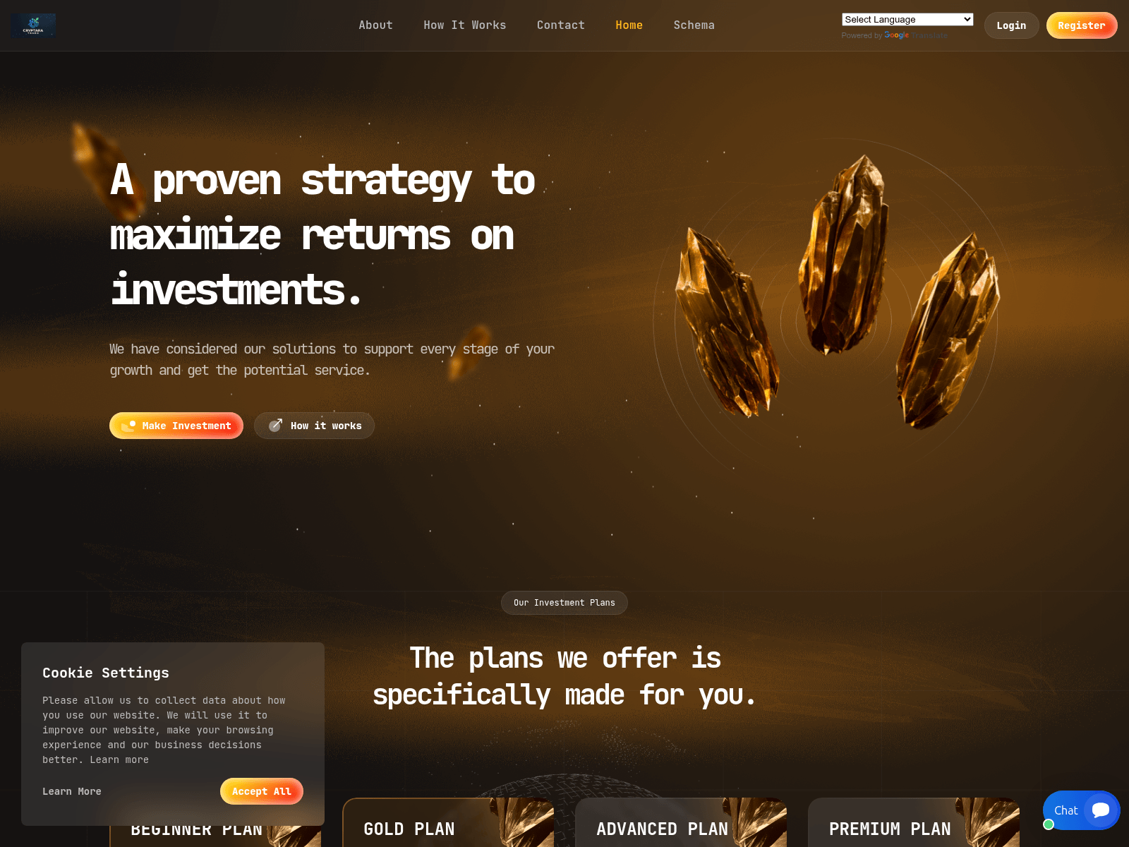 Ảnh chụp màn hình của cryptaratrade.com