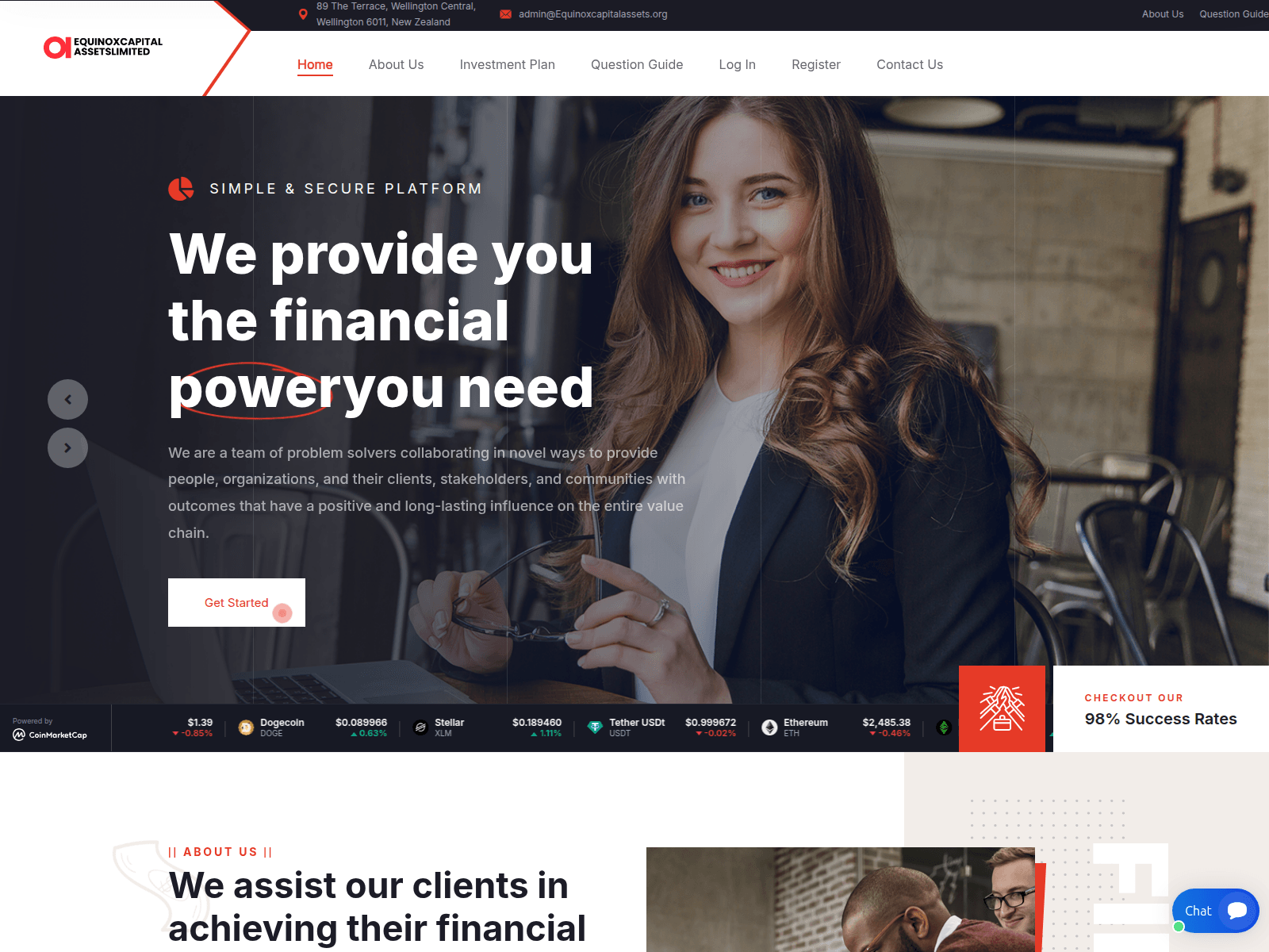 Screenshot of equinoxcapitalassets.org