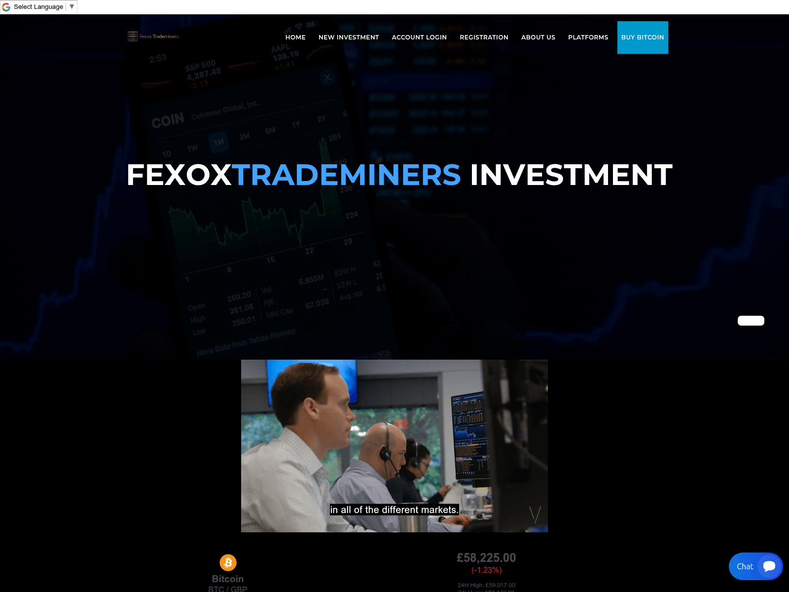 Captura de tela de fexox-trademiners.live