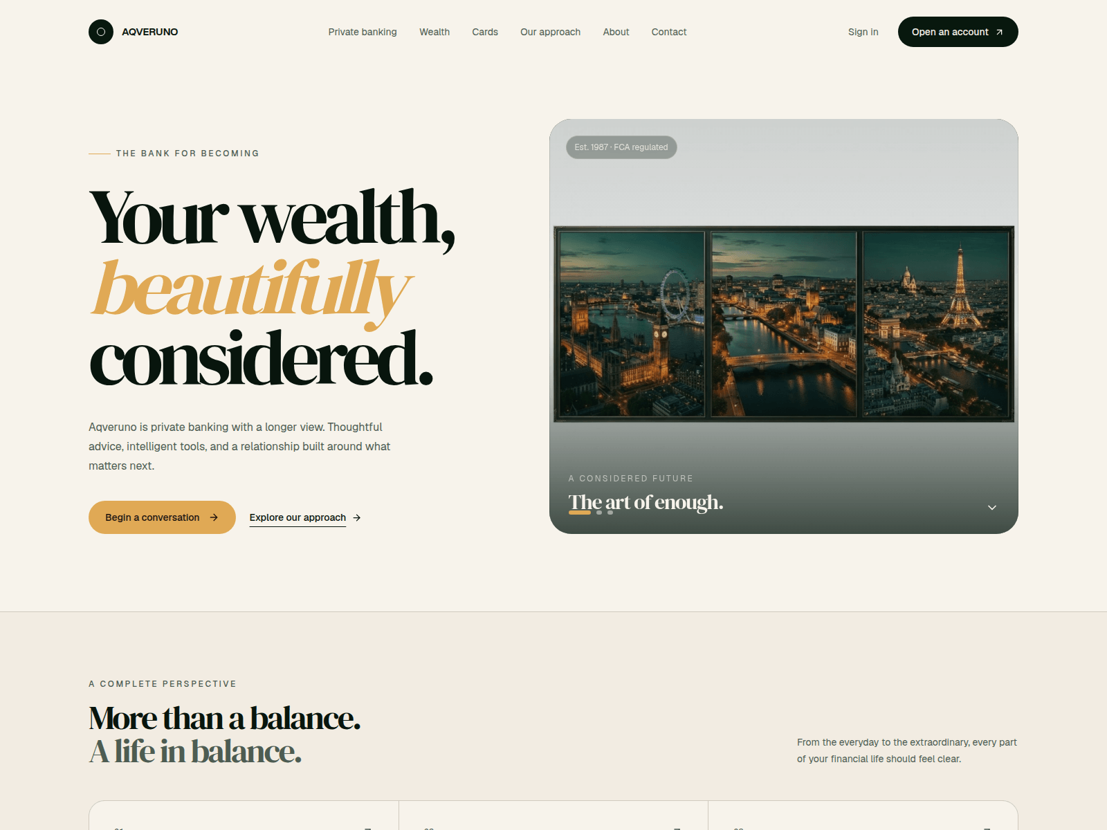 Screenshot of aqveruno.com