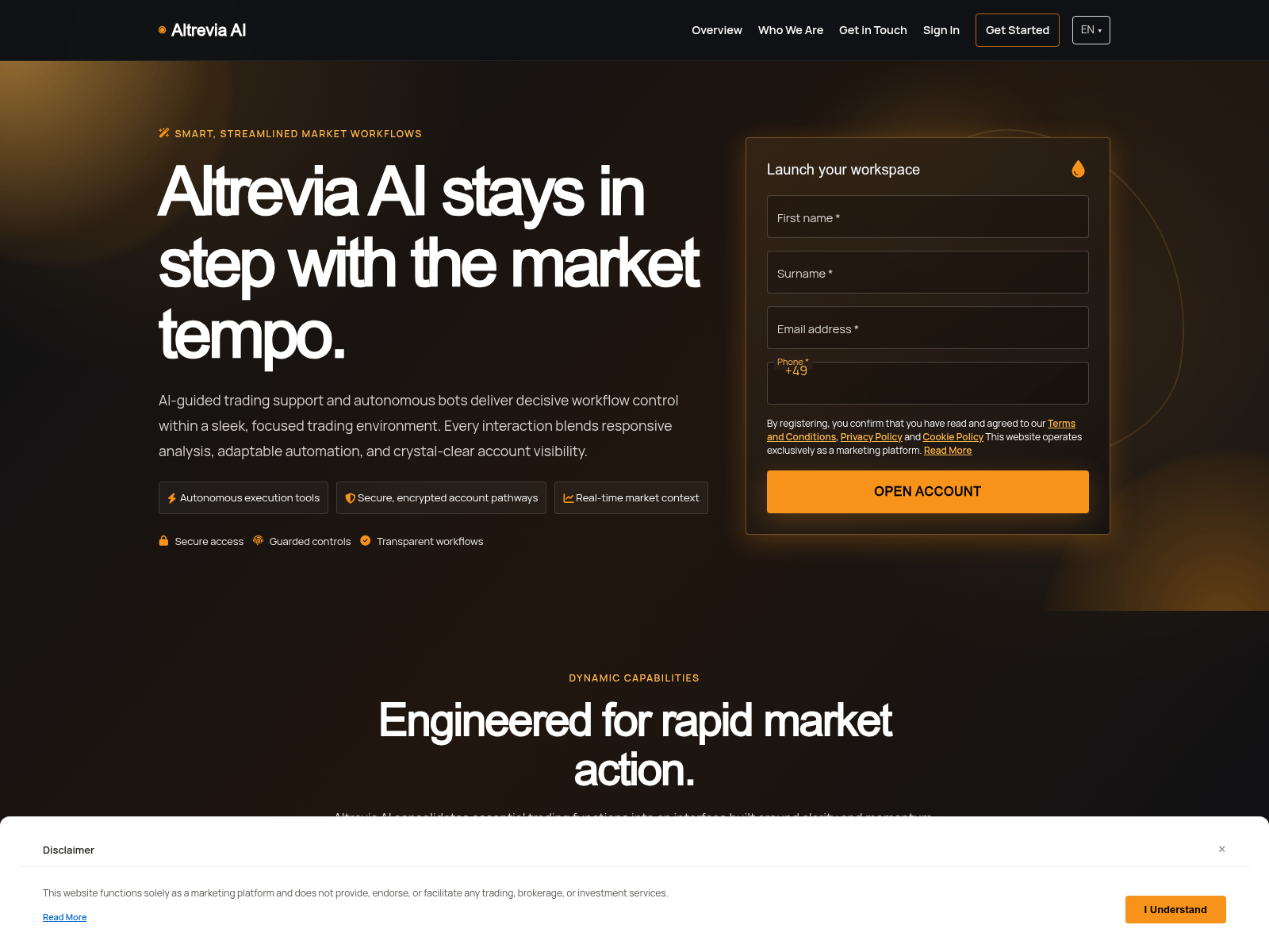 Screenshot of altreviaai.digital