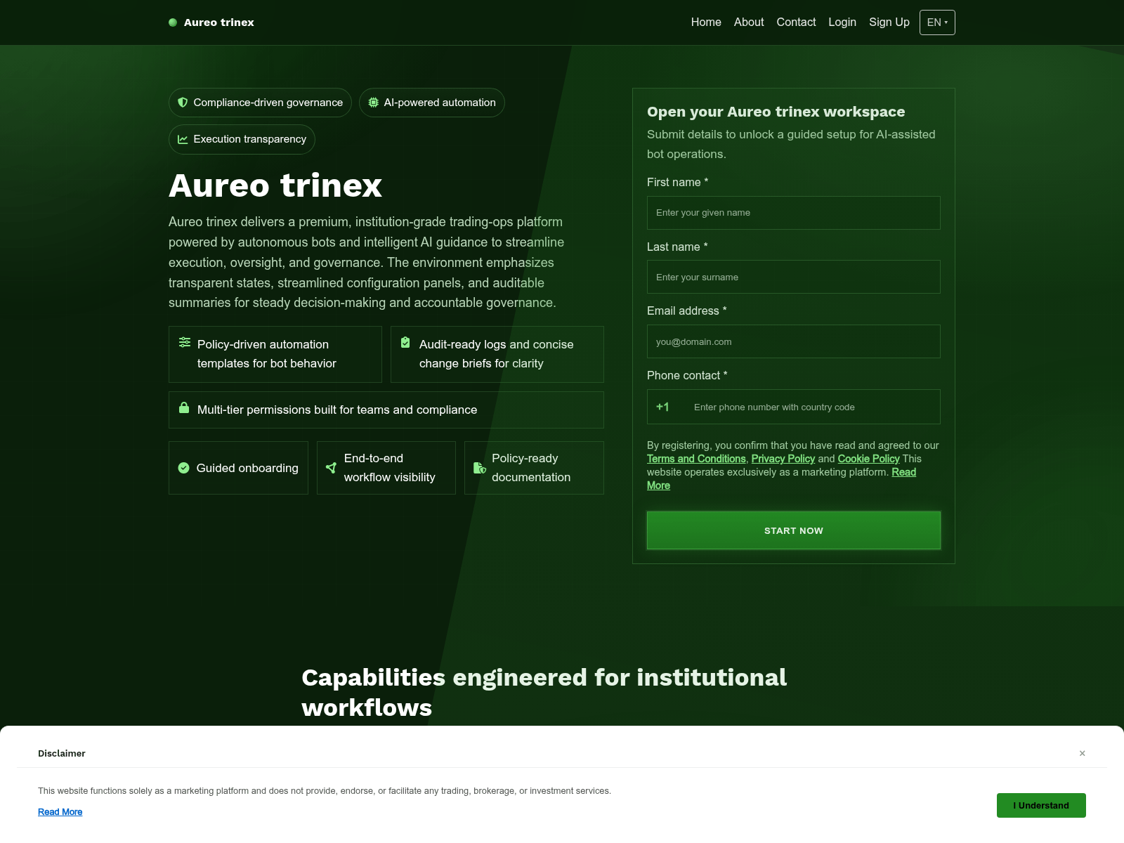 Screenshot of aureotrinex.club