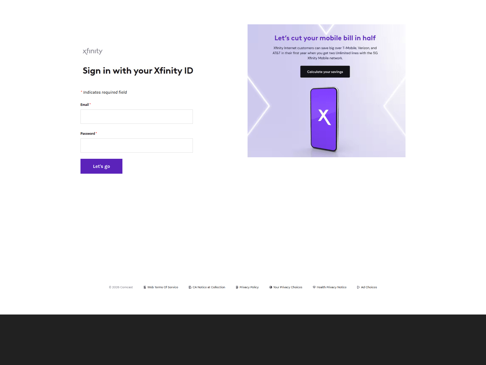 Screenshot of xfinitymail-signin-user.weebly.com