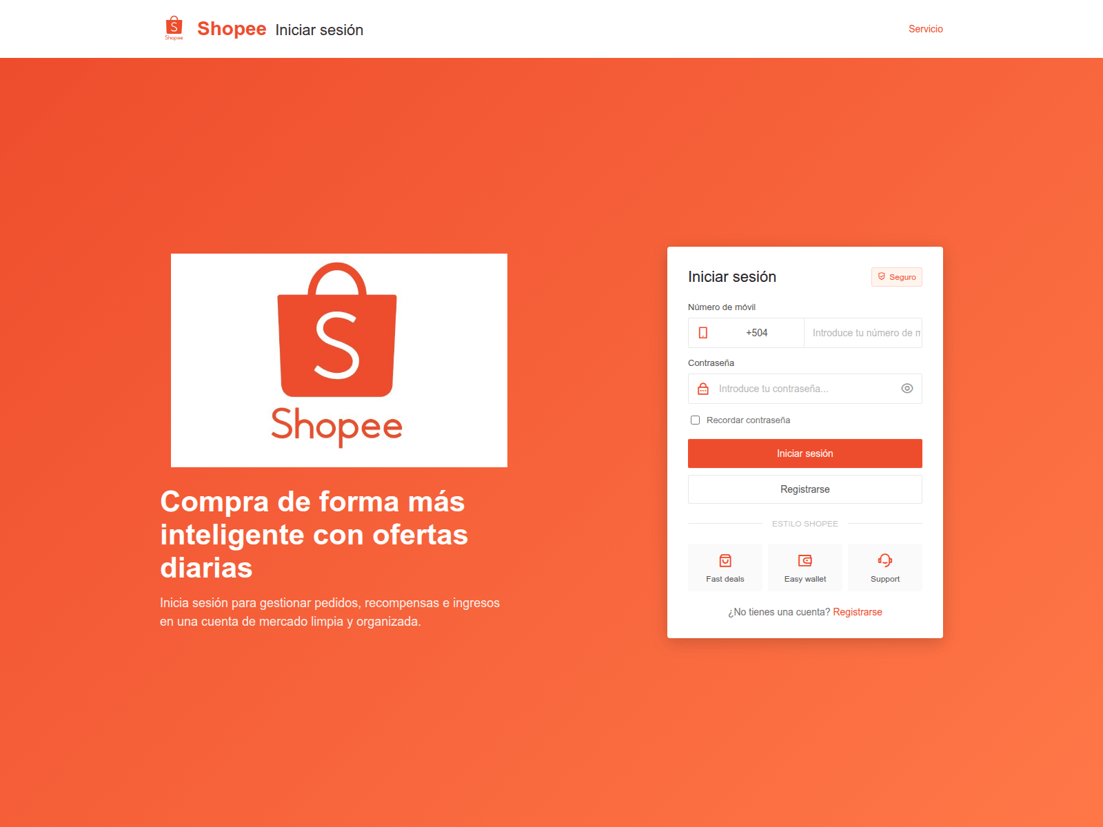 Screenshot of shopee1.cyou