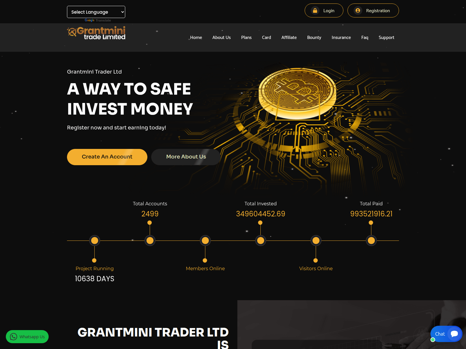 Captura de pantalla de grantmini-traderltd.com