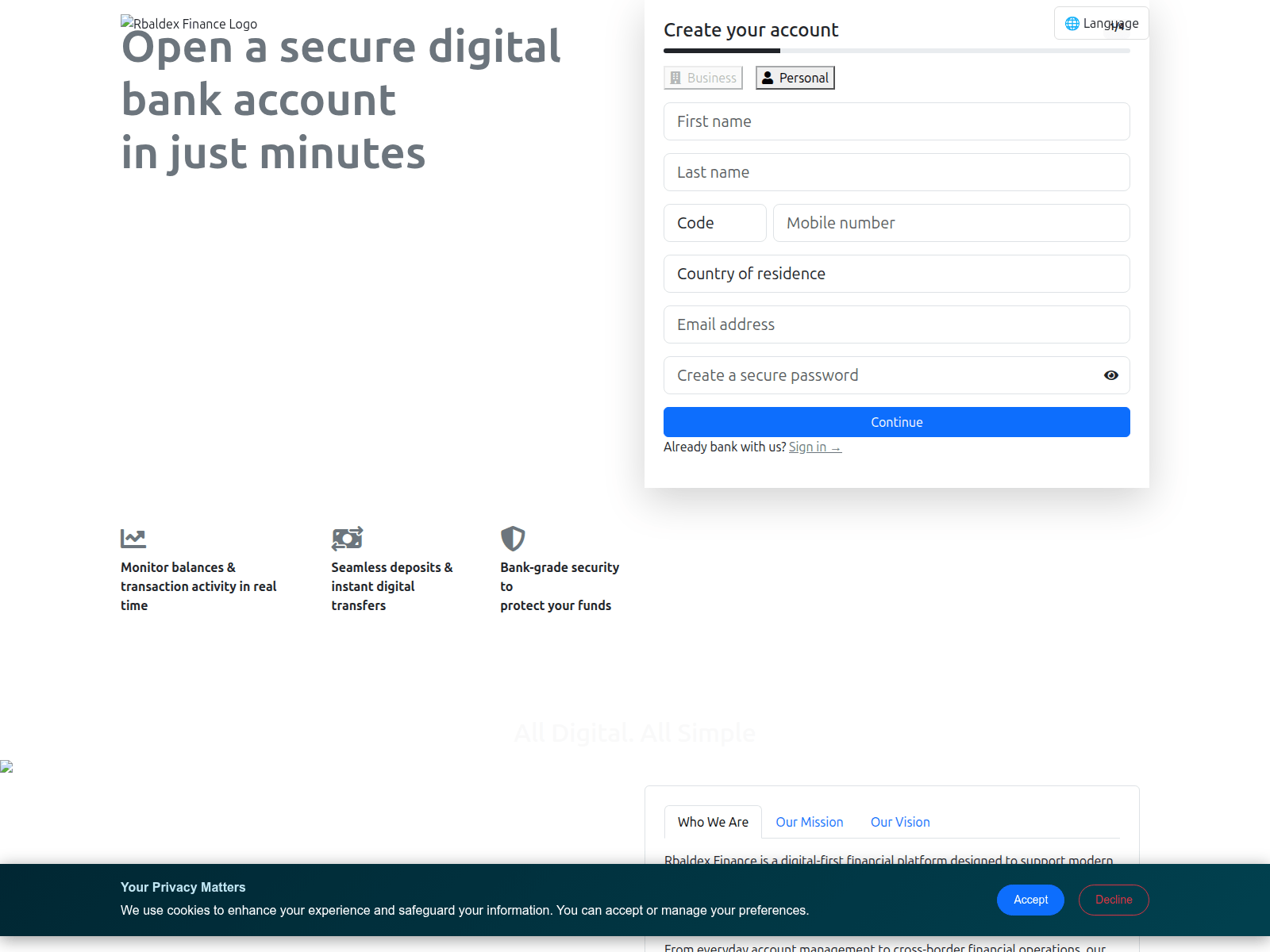 Screenshot of riebrets.online
