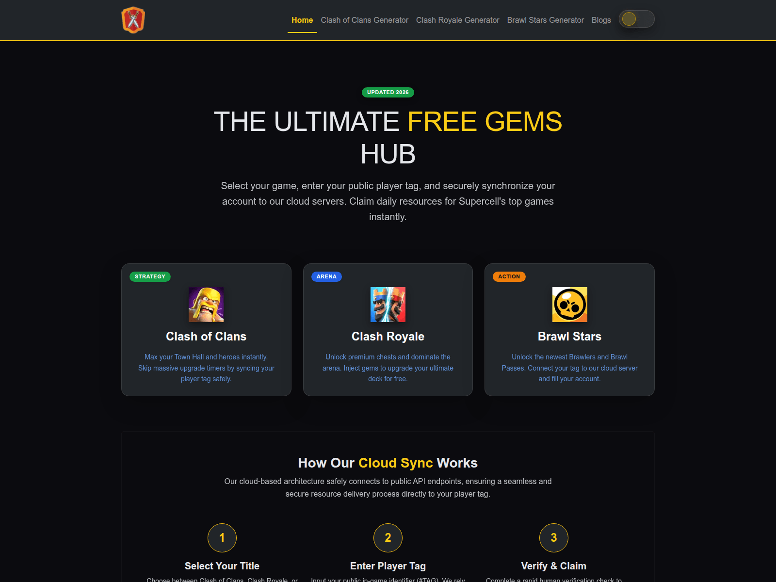 Screenshot of clashzone.net