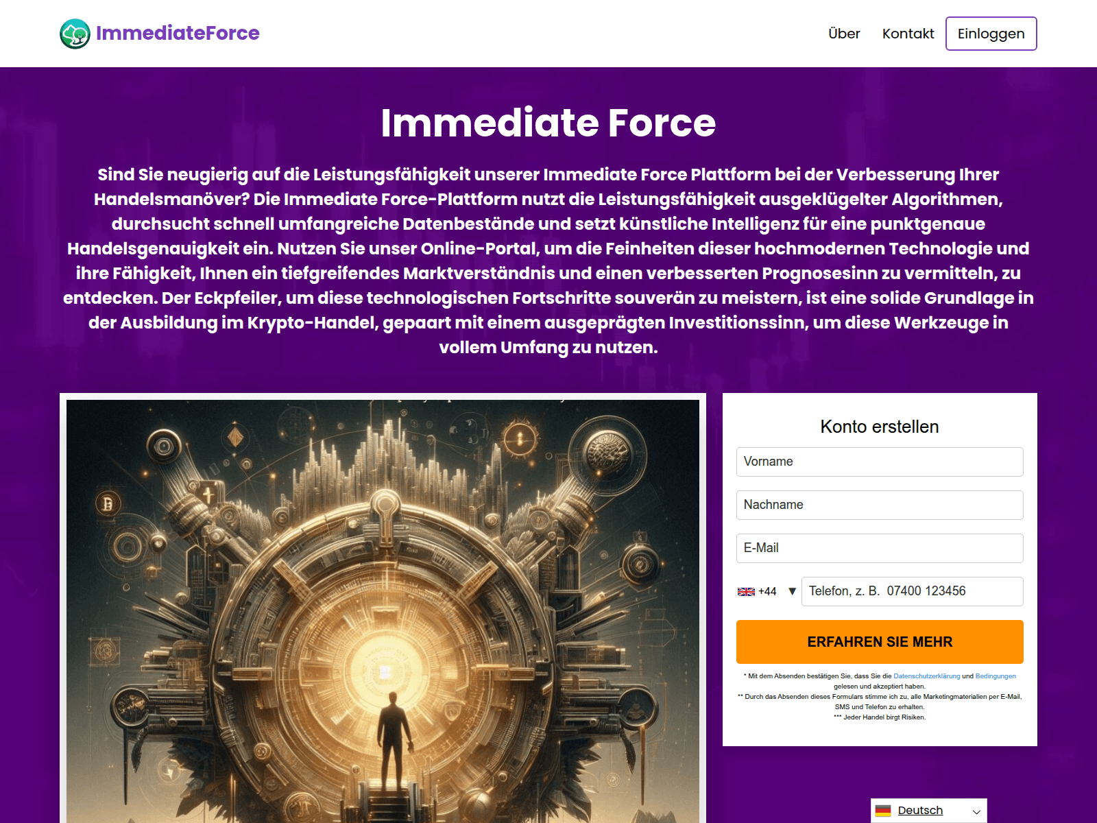Screenshot of immediateforce.com