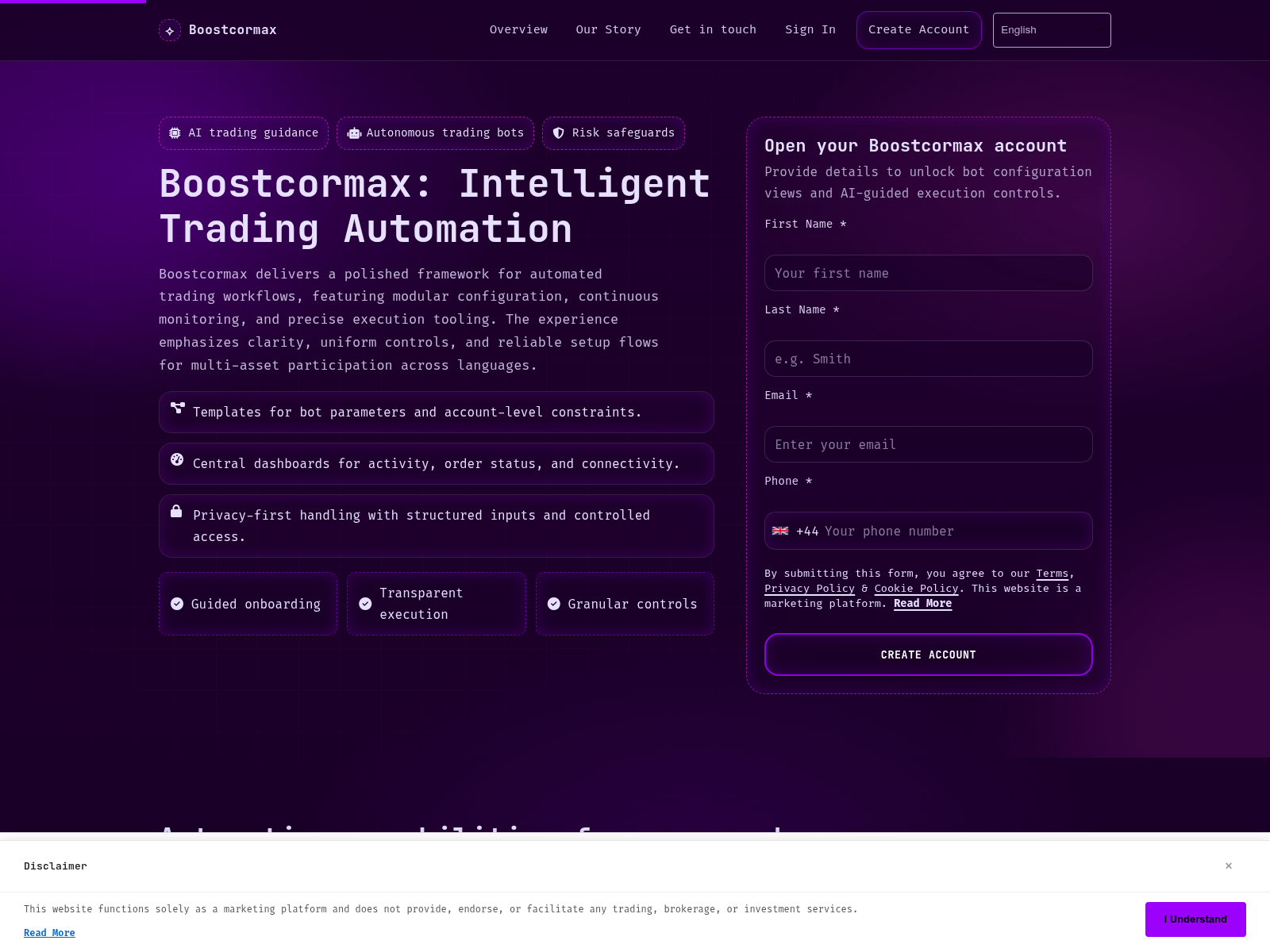 Screenshot of boostcormax.pro