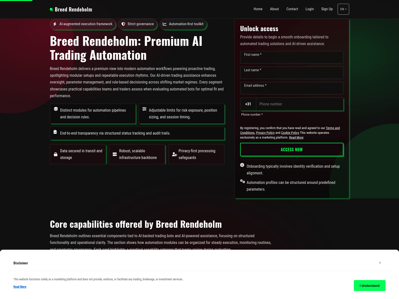 Screenshot of breedrendeholm.pro