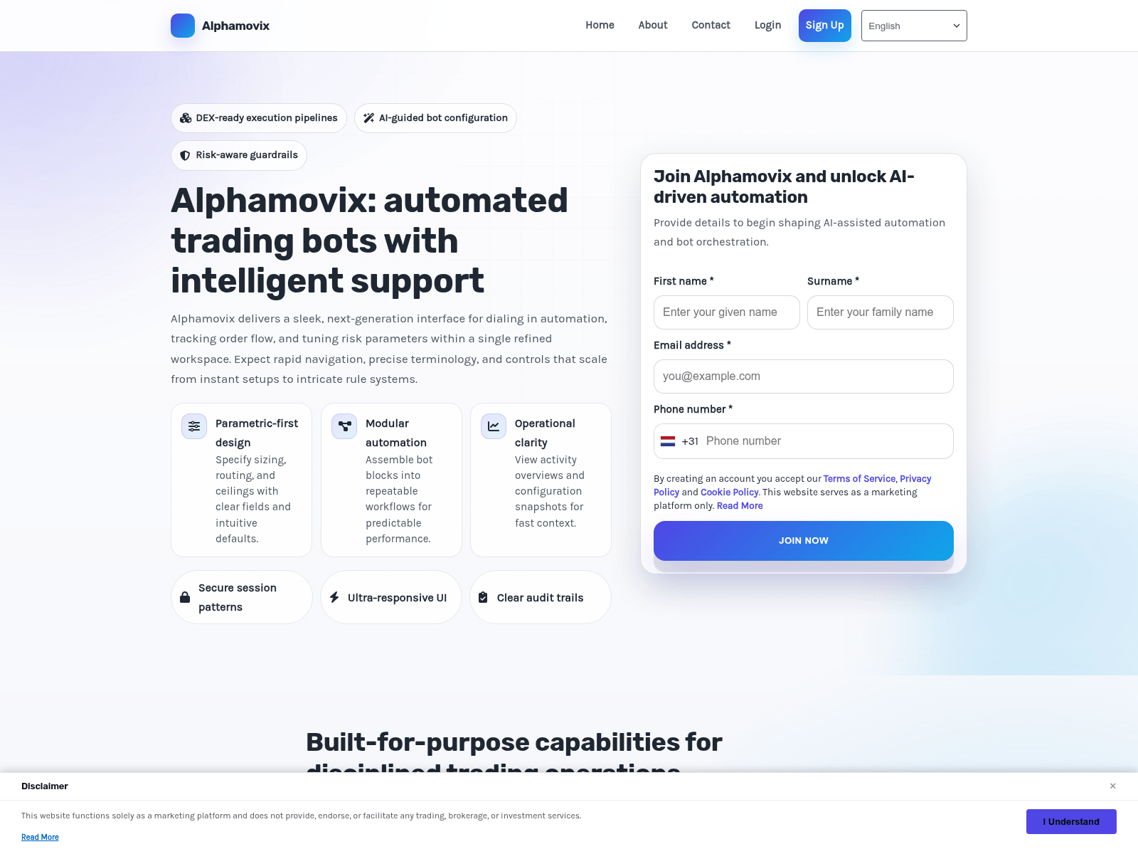 Screenshot of alphamovix-system.com