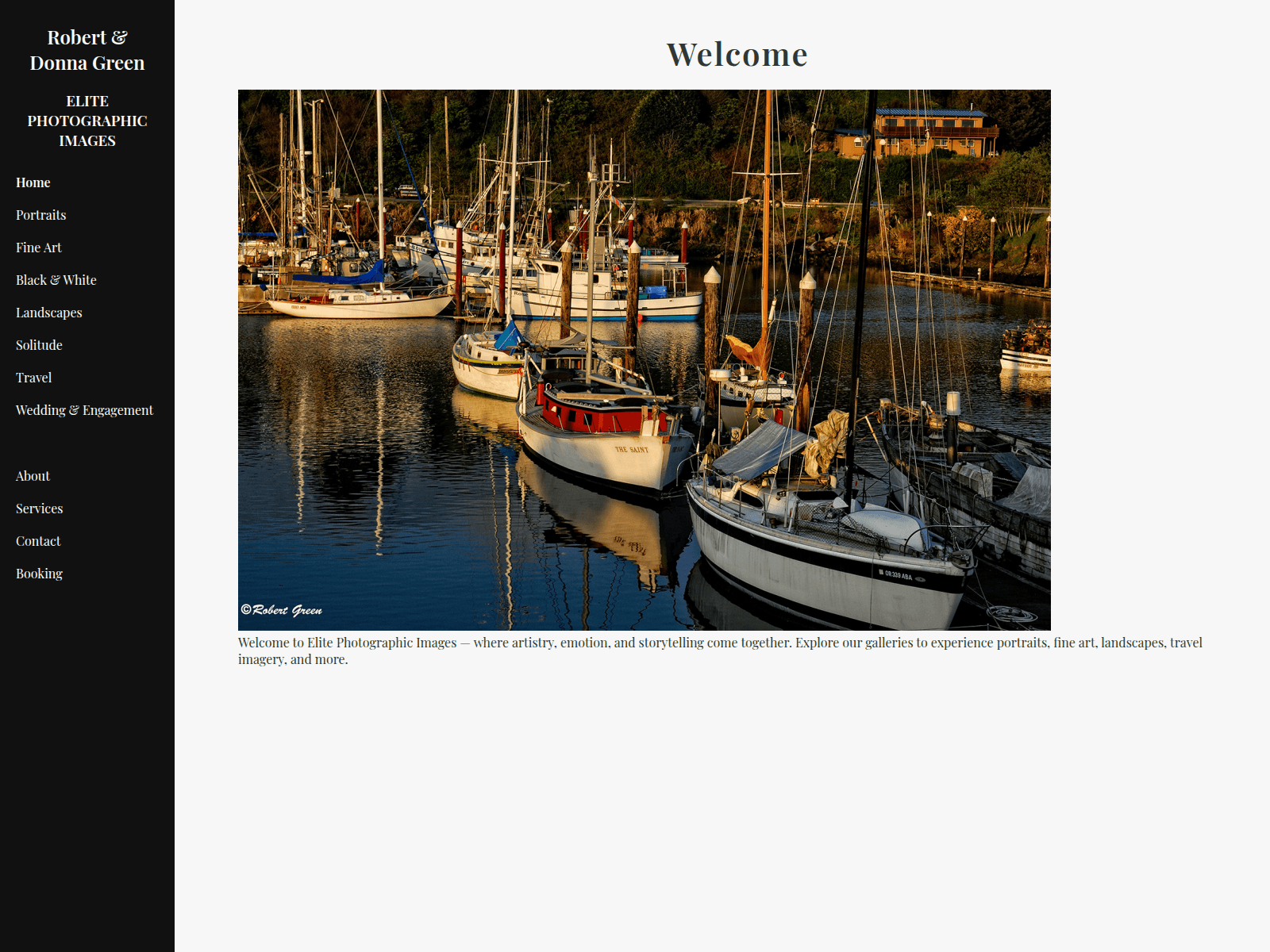 Screenshot of elitephotographicimages.net