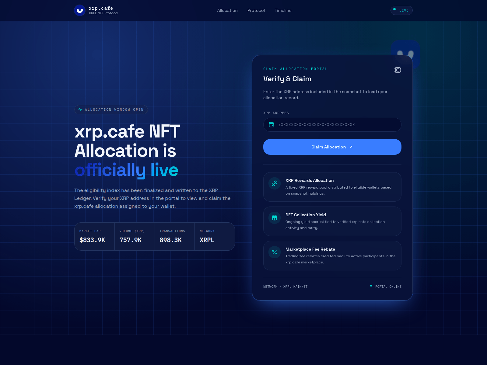 Screenshot of cafevault.info