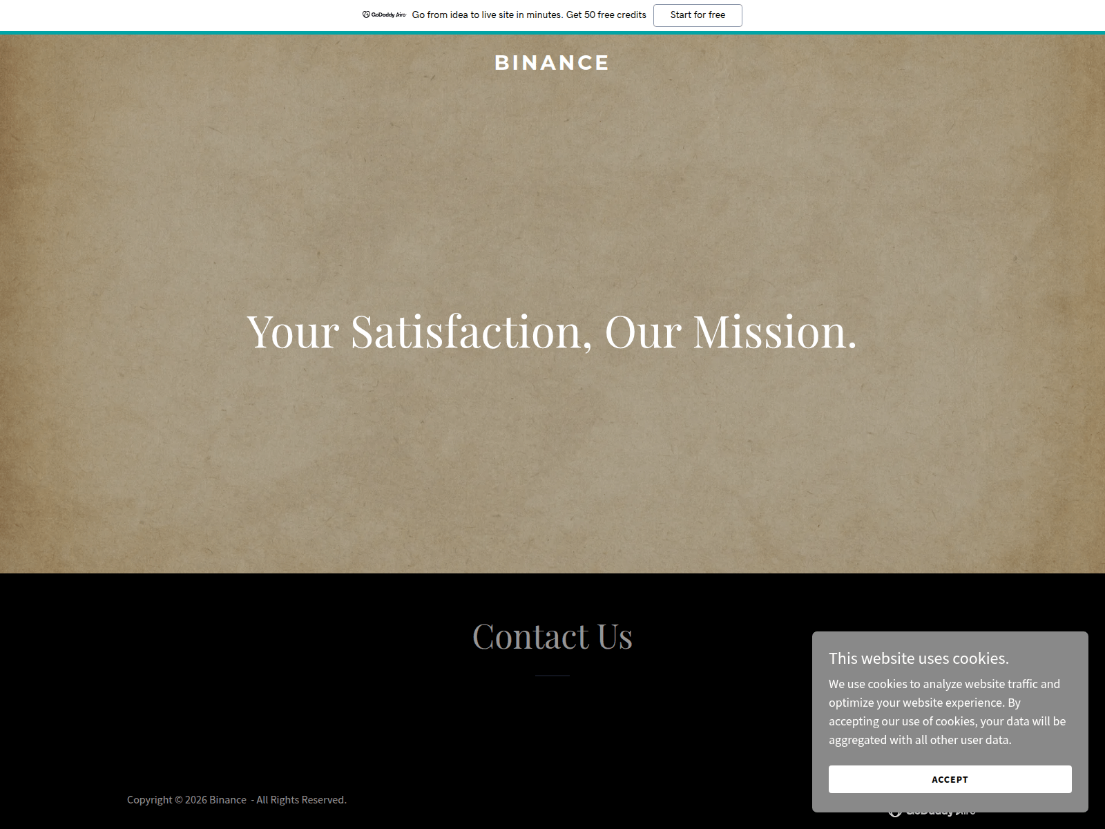 Screenshot of binance-pro.com