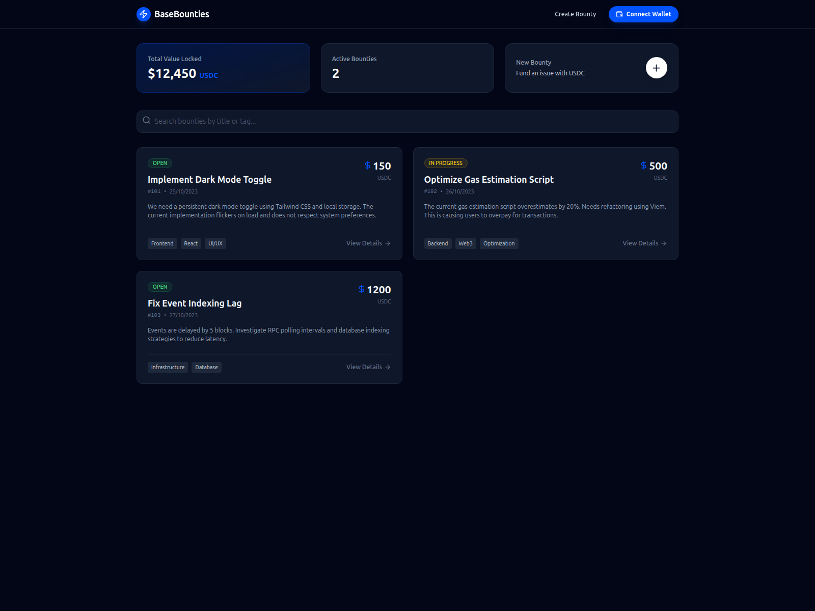 Screenshot of base.lightningbounties.com