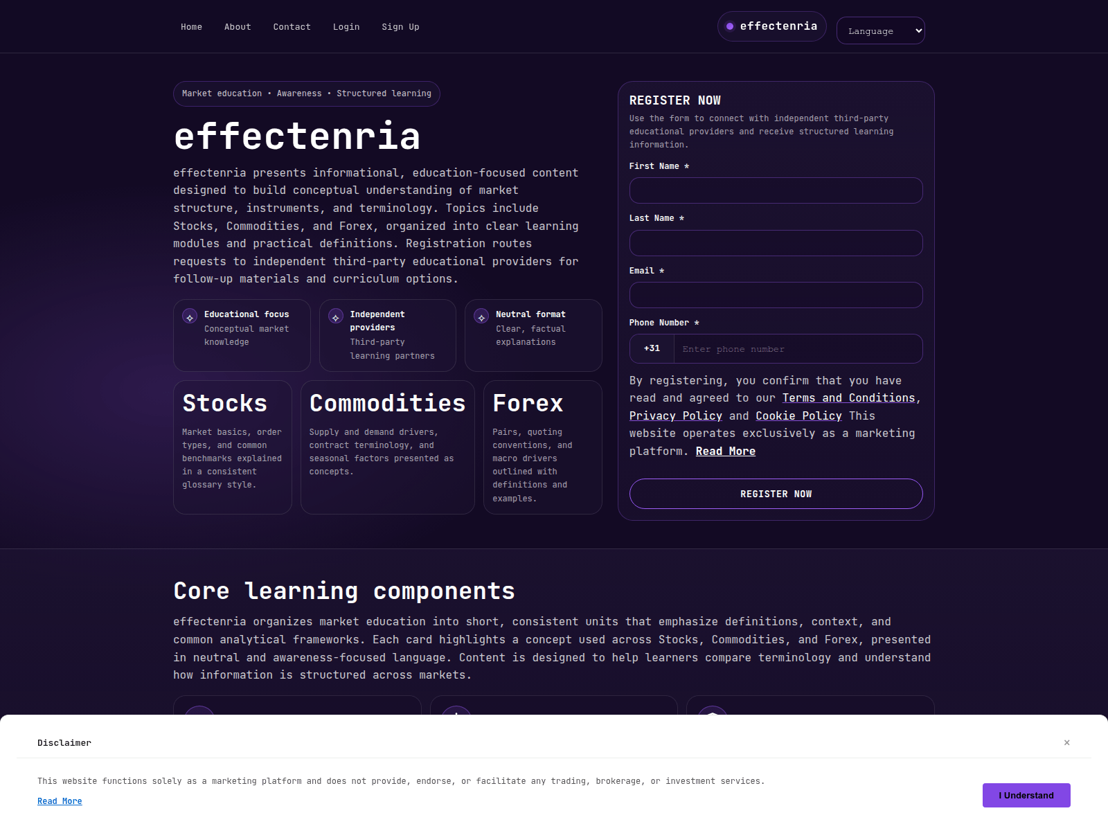 Screenshot of effectenria.click