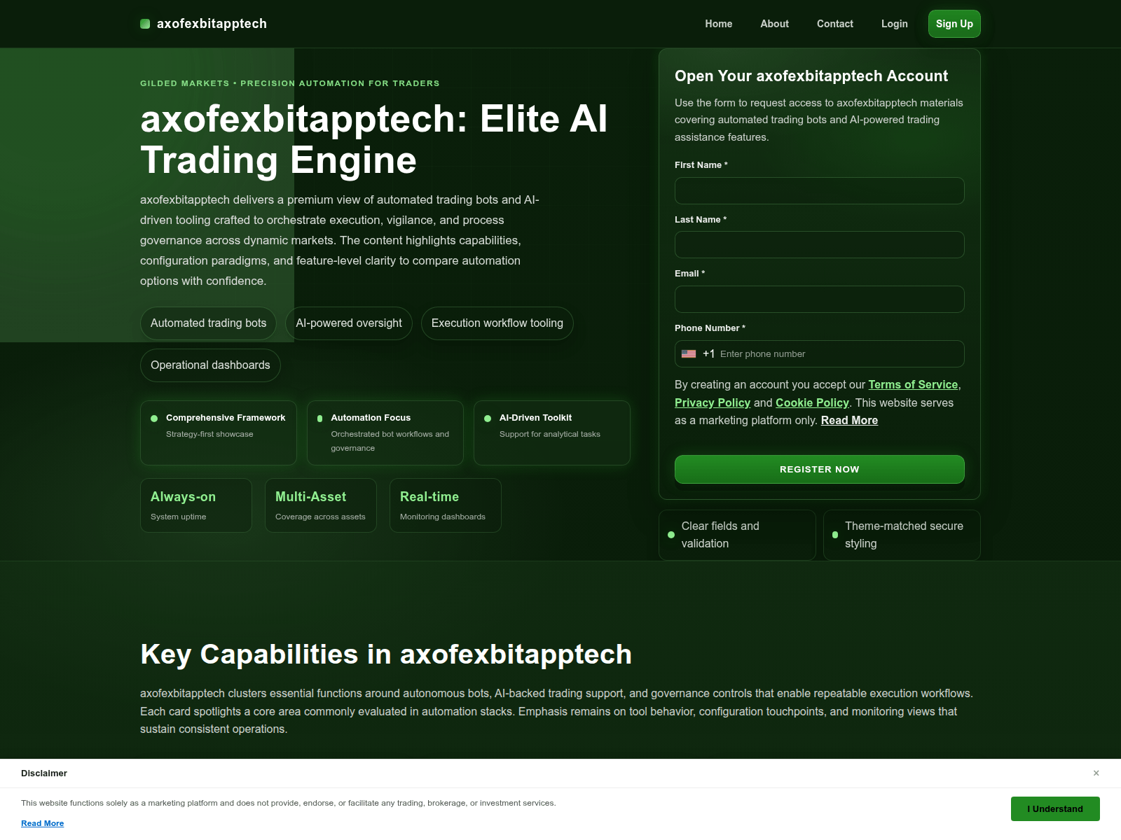 Screenshot of axofexbitapptech.com