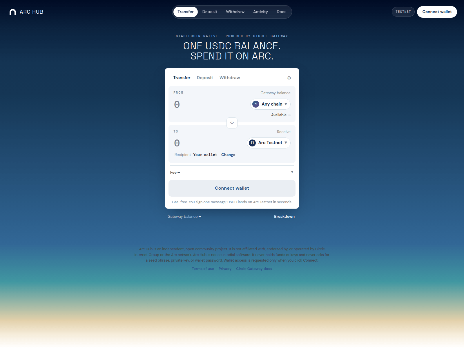 Screenshot of archub.world