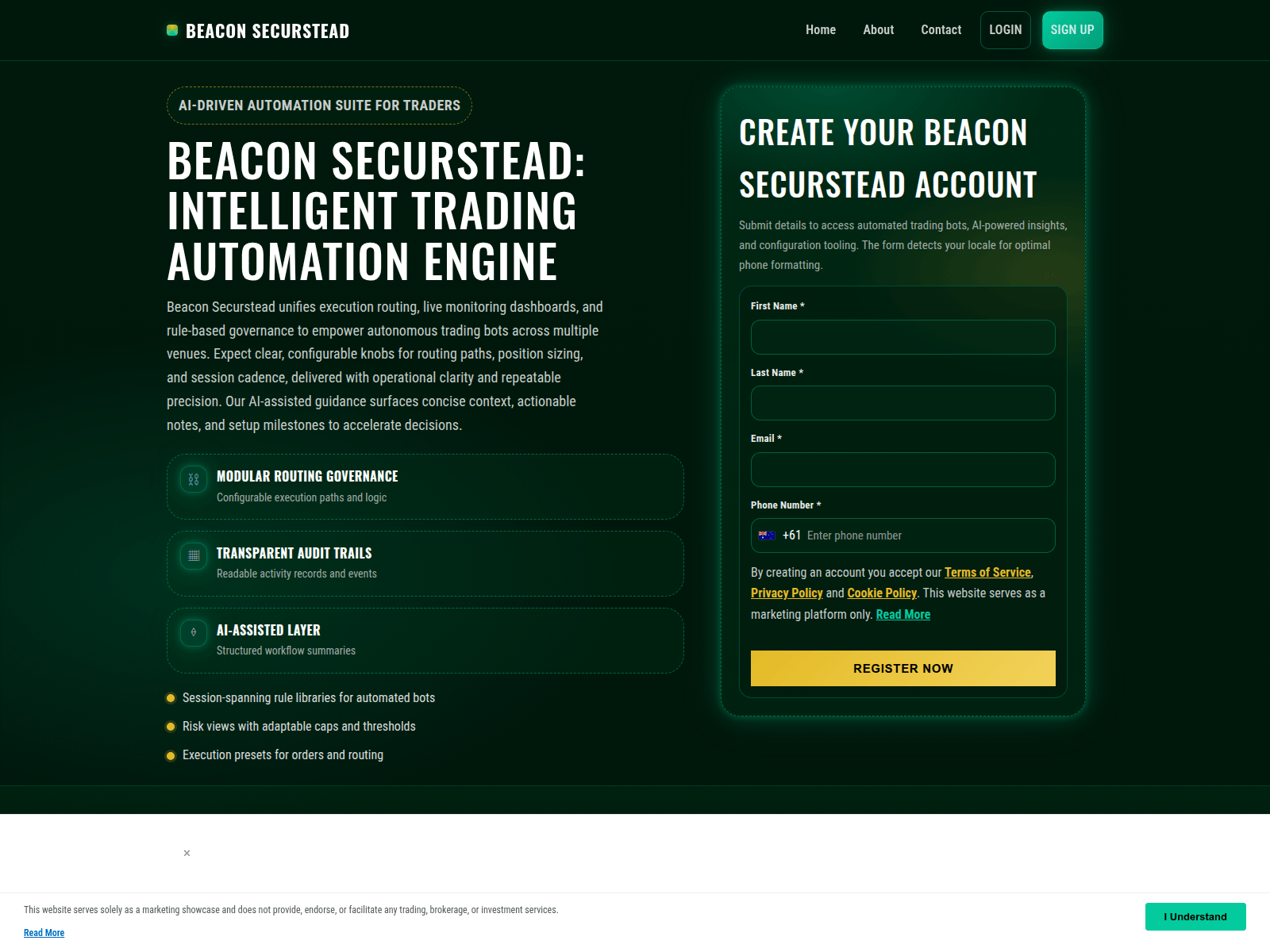 Screenshot of beaconsecurstead.shop