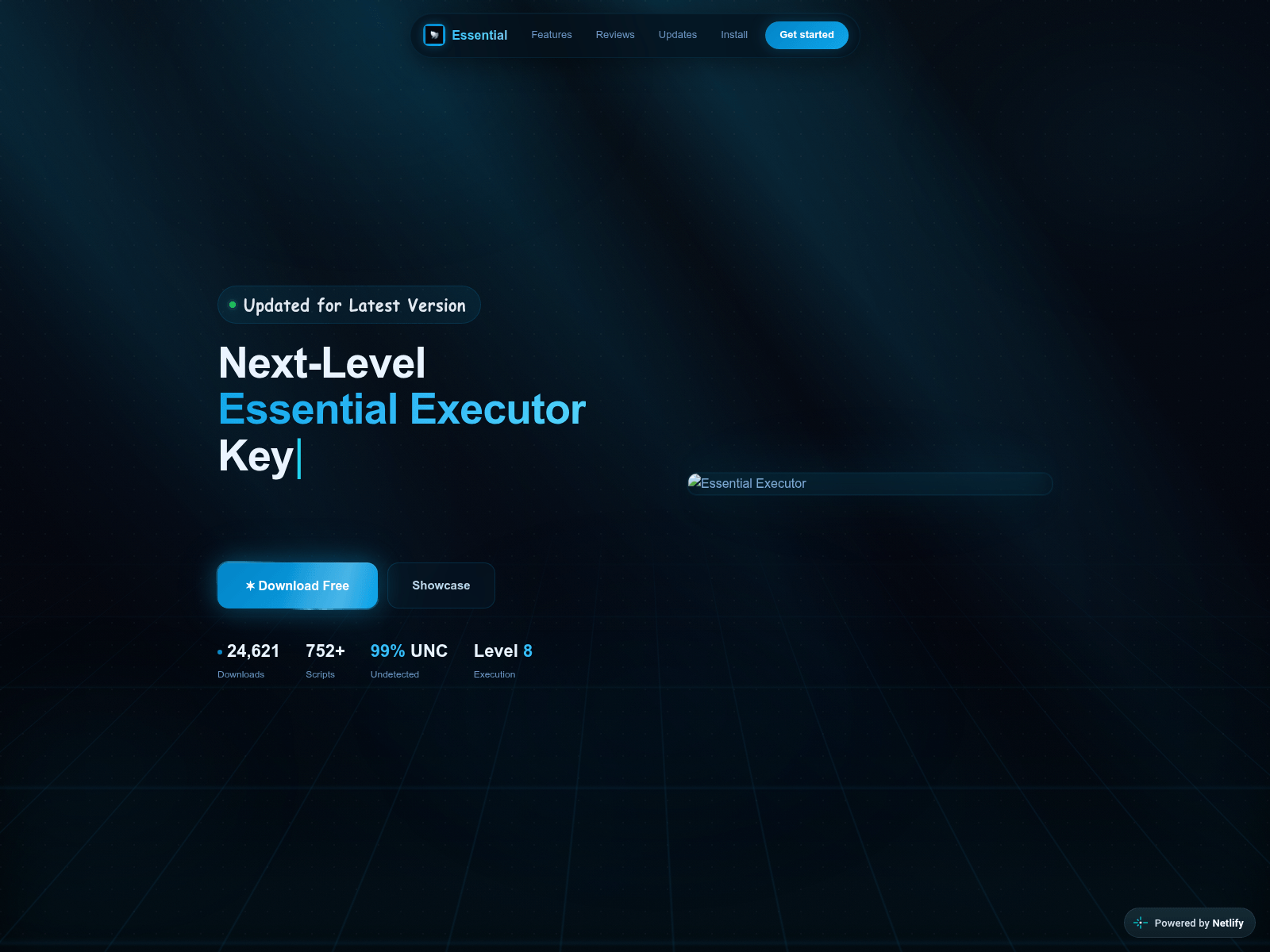 Screenshot of essentialexecutor.netlify.app
