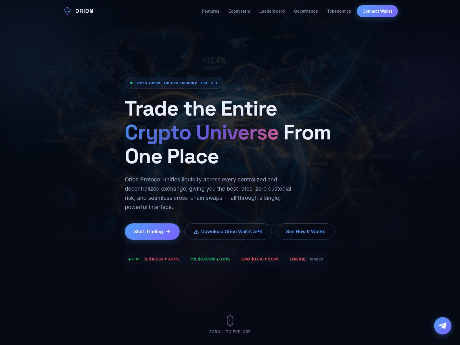 Screenshot of orion-protocol.space