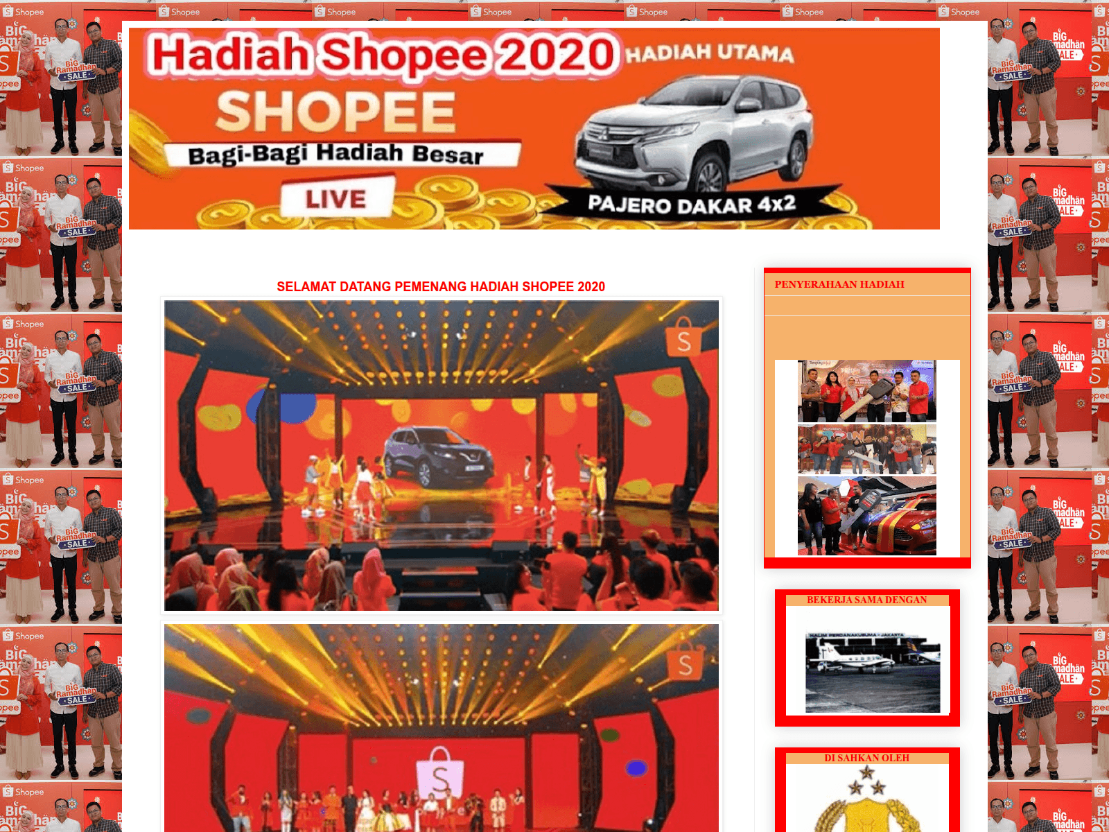 Screenshot of pesta-shopee-99.blogspot.com